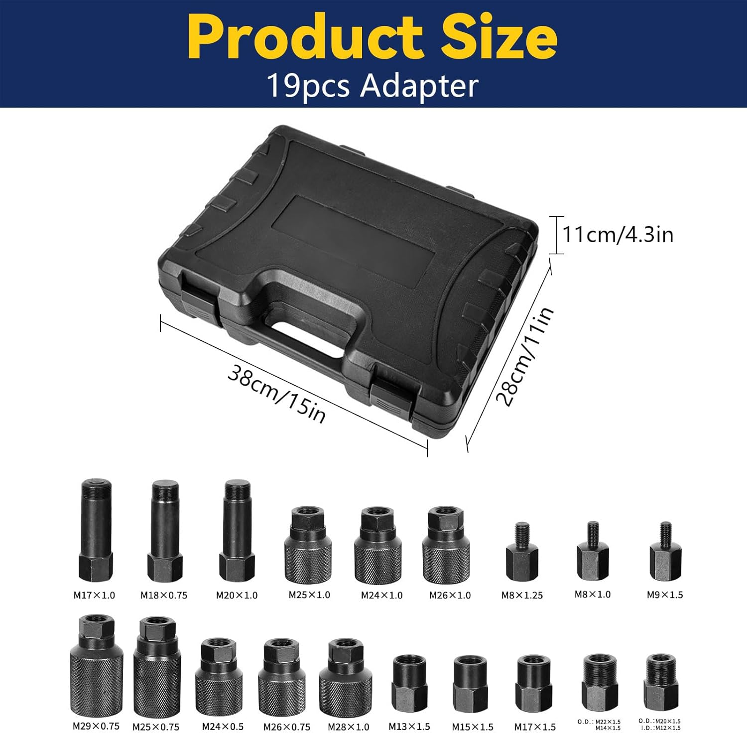 Diesel Mechanic Tools Pneumatic Puller Set for Injector Diesel Tools Pneumatic Injector Puller with Adapters, Pneumatic Diesel Injector Extractor Tool Diesel Injector Puller Set for Diesel Engines image number 3