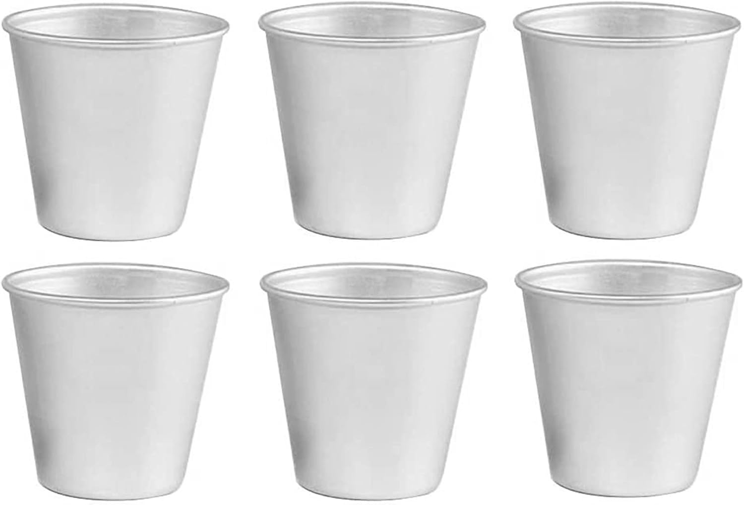 Voniecop 6 PCS Aluminium Dariol Mould Baking Cup Dariole Pudding Dessert Creme Moulds round Egg Tart Mould Bakeware Cup image number 6