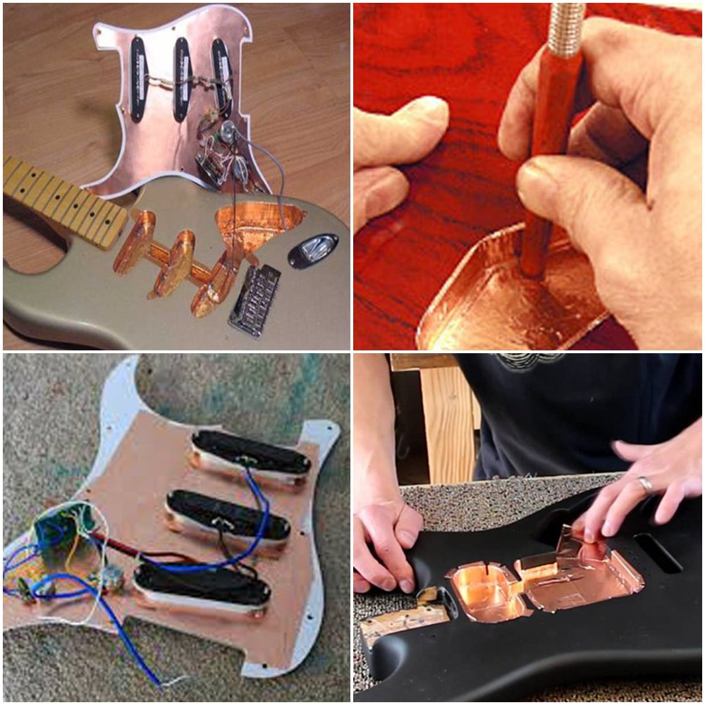 Danzix Copper Foil Tape Conductive Self Adhesive (2Inch X 33Ft) Extra Long Value Pack for Guitar & EMI Shielding, Slug Repellent, Crafts, Electrical Repairs, Grounding, Stained Glass, Brazing, Solde image number 4