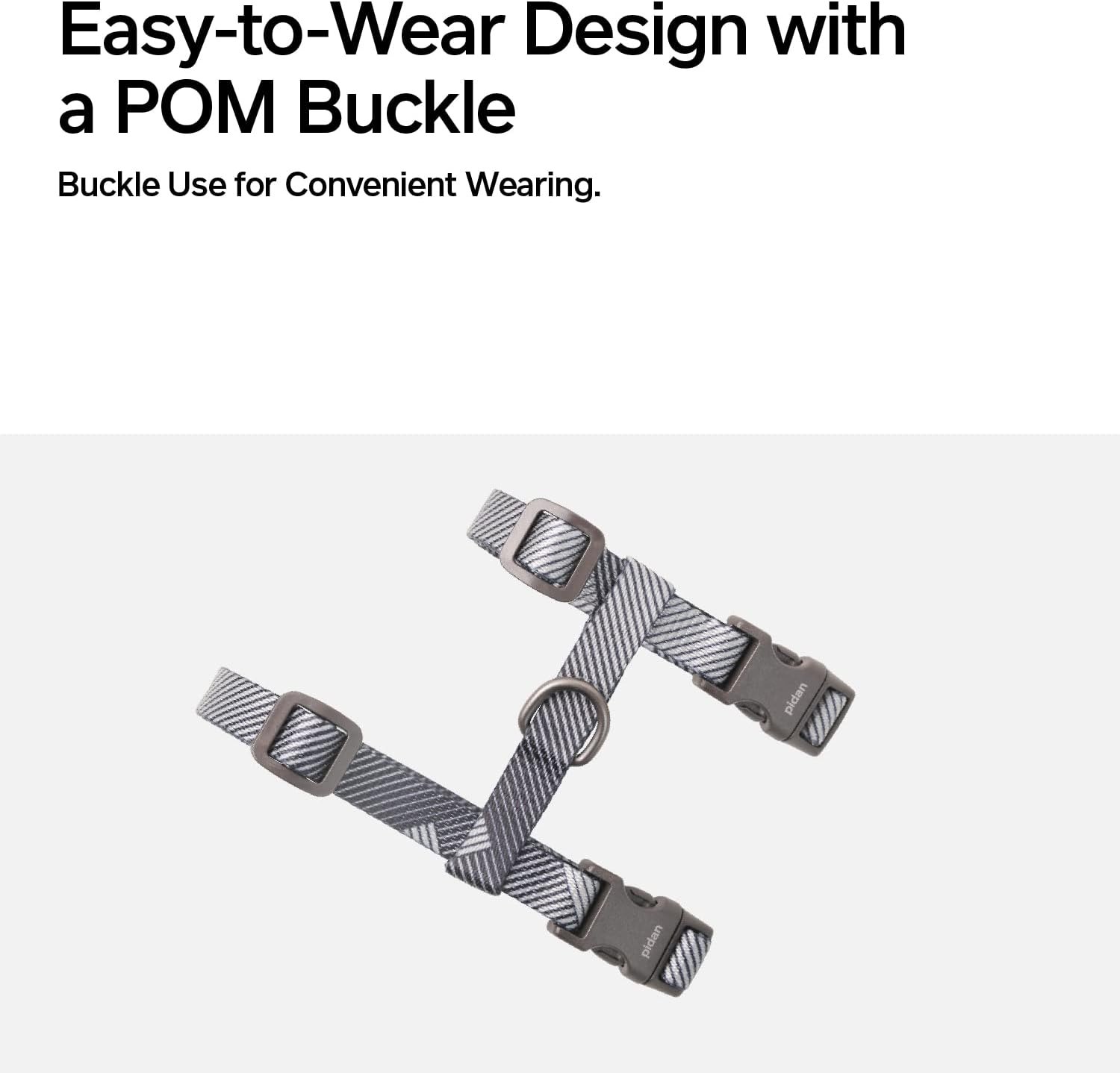 Pidan Cat Harness and Leash, Escape Proof Adjustable Cat Harness for Large and Small Cats, Lightweight Soft for Travel, Pet Safe, Grey - Gray image number 5