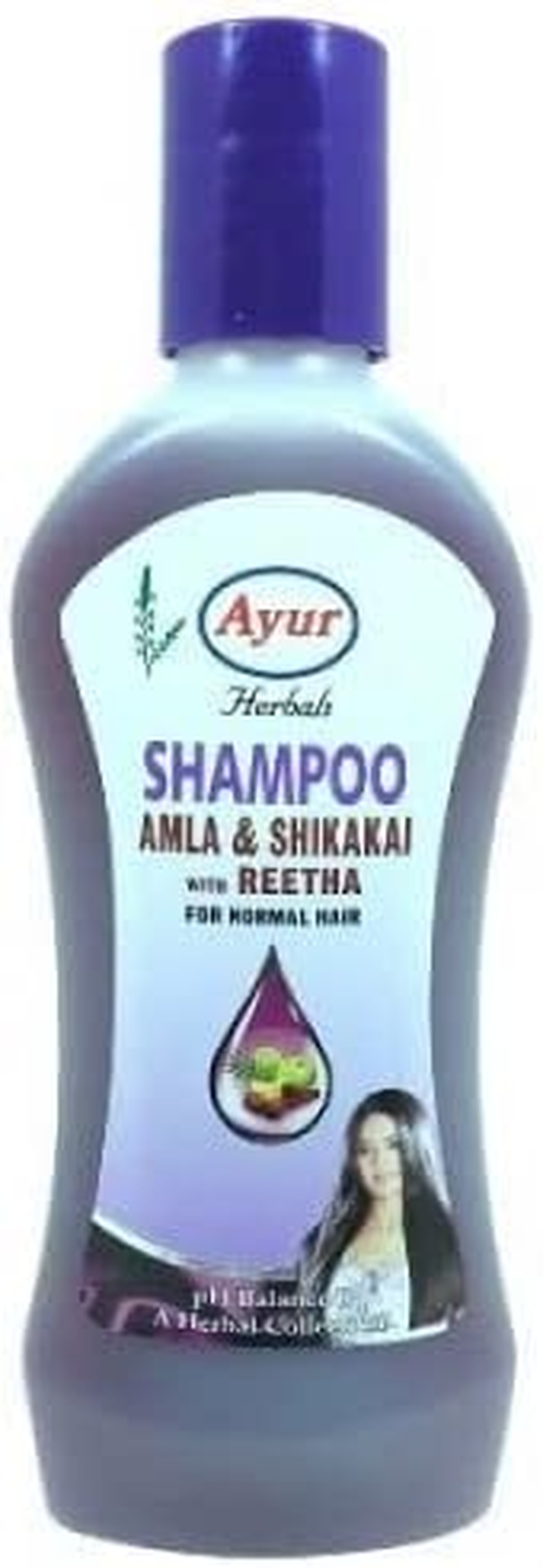 Ayur Amla Shikakai with Reetha Shampoo, 200Ml
