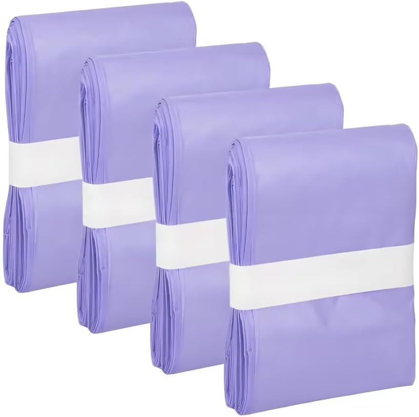 Diaper Pail Refill Bags Compatible with Korbell 16L Nappy Disposal Bin Liners &ndash; 10M per Bag, Odour & Bacteria Lock, Lightly Scented Powder Fresh, for Baby & Adult Use, Purple(4Pc)