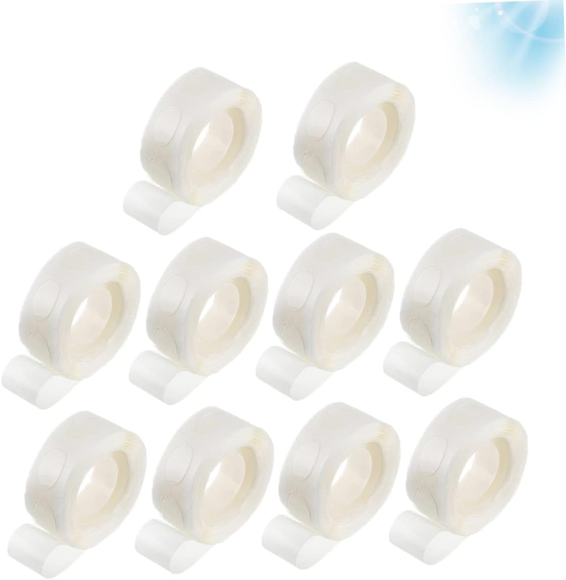 TEHAUX 10Rolls Multifunction Double-Sided Adhesive Tape Strong Sticky Removable Tape for Home Office Car Storage image number 4