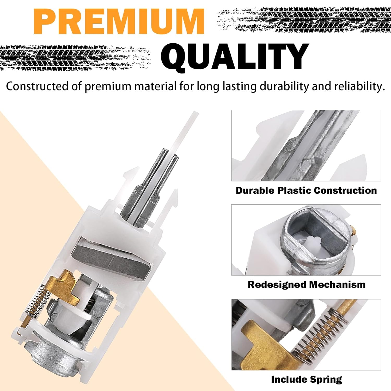 Ignition Switch Actuator Pin for 1997-2006 Jeep Wrangler, 2002-2007 Liberty, 1999-2004 Grand Cherokee, 1995-2005 Dodge Neon, Chrysler PT Cruiser Ignition Switch - Replaces 4690492AB, 4664099, 924-704 image number 2