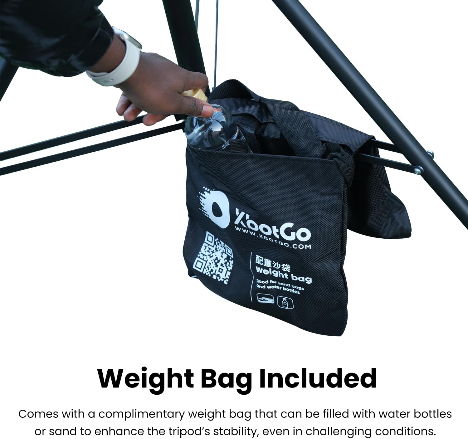 Xbotgo Update T4 Tripod for Soccer/Basketball Games Recording: up to 13 Feet, Extra Quick-Release Mount, Storage Bag, Non-Slip Feet, Wind Resistant, 1/4&rdquo; Screw Compatible with Most DSLR Cameras image number 3