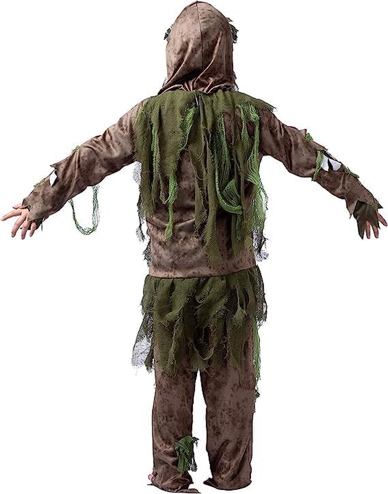 Spooktacular Creations Swamp Deluxe Skeleton Living Dead Zombie Costume for Halloween Kids Monster Role-Playing image number 1