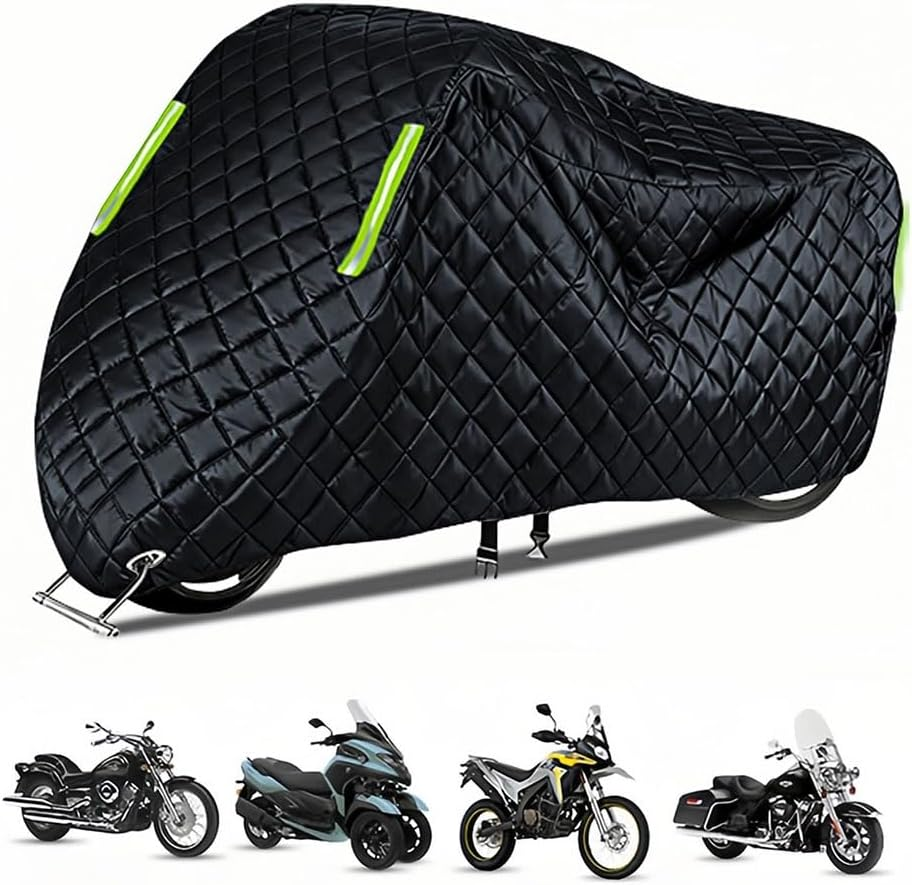 Autumn Winter Motorcycle Cover for Honda VF 1000 R Anti-Snow Anti-Rain 210D Oxford Outdoor Heavy Duty Motorbike Covers for Cruisers/Sport Bikes/Scooters/Off - Road/Adventure/Electric Motorcycles