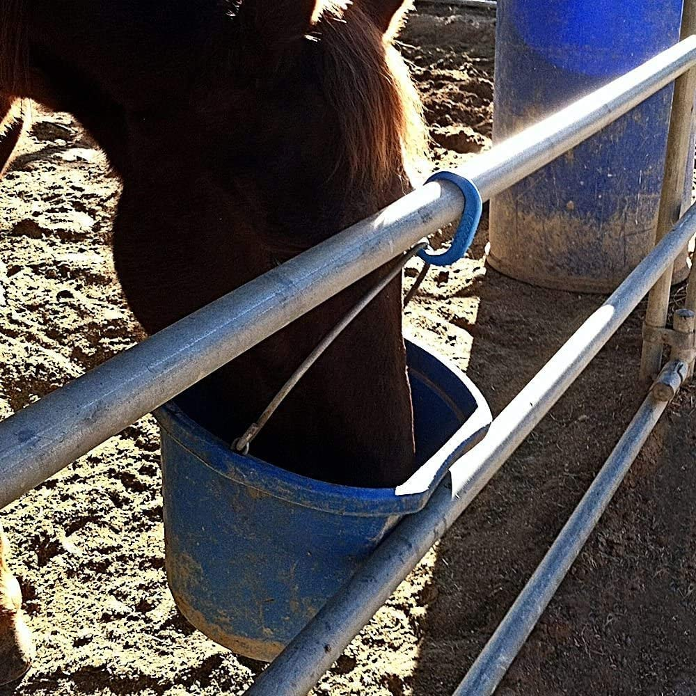 Safety Tie Injuries Preventing Horse Tether Tie - Portable, Versatile & Reusable Breakaway Horse Tie, Quick Release under Heavy Pressure W/ 5 Loop Settings, Multi-Purpose Horse Clip (2 Pcs Sky Blue) - Blue image number 6