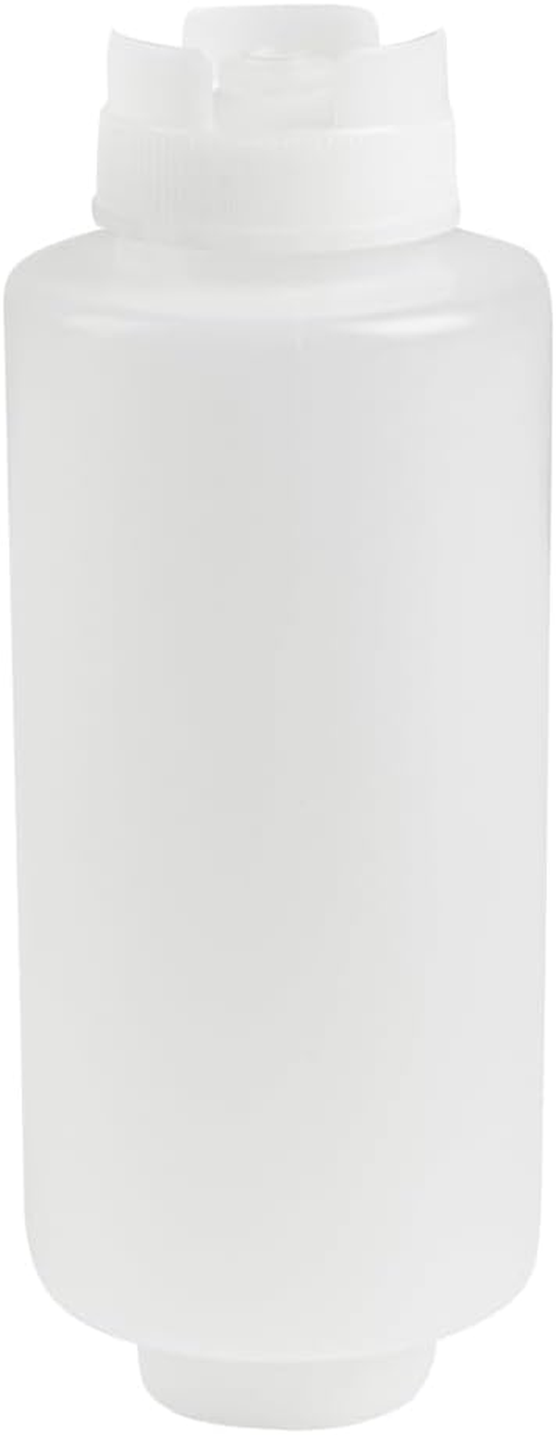 Restaurantware 32Oz. FIFO Inverted Plastic Squeeze Bottle with Refill and Dispensing Lids - First in First Out - Perfect for Restaurants, Catering, and Food Trucks - 1Ct Box - image number 1