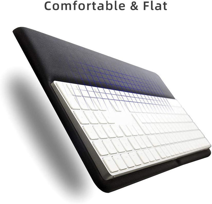 VAYDEER Magic Keyboard Wrist Rest Ergonomic Keyboard Stand Compatible with Wireless Magic Keyboard 2 with Numeric Keypad (Black Silicone) image number 1