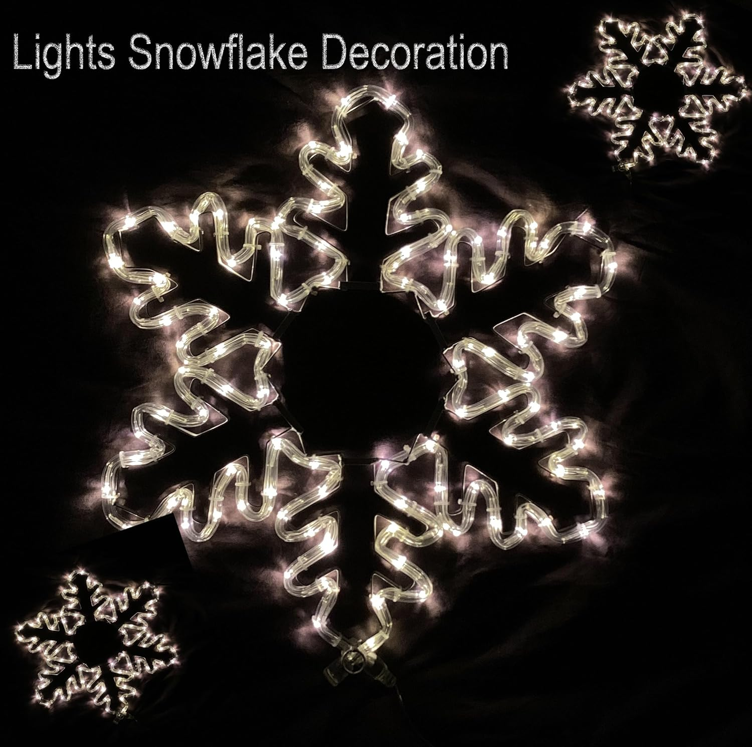 Christmas Lights LED Rope Light Snowflake 50Cm X 50Cm Decoration Motif Light Xmas ﻿ image number 2