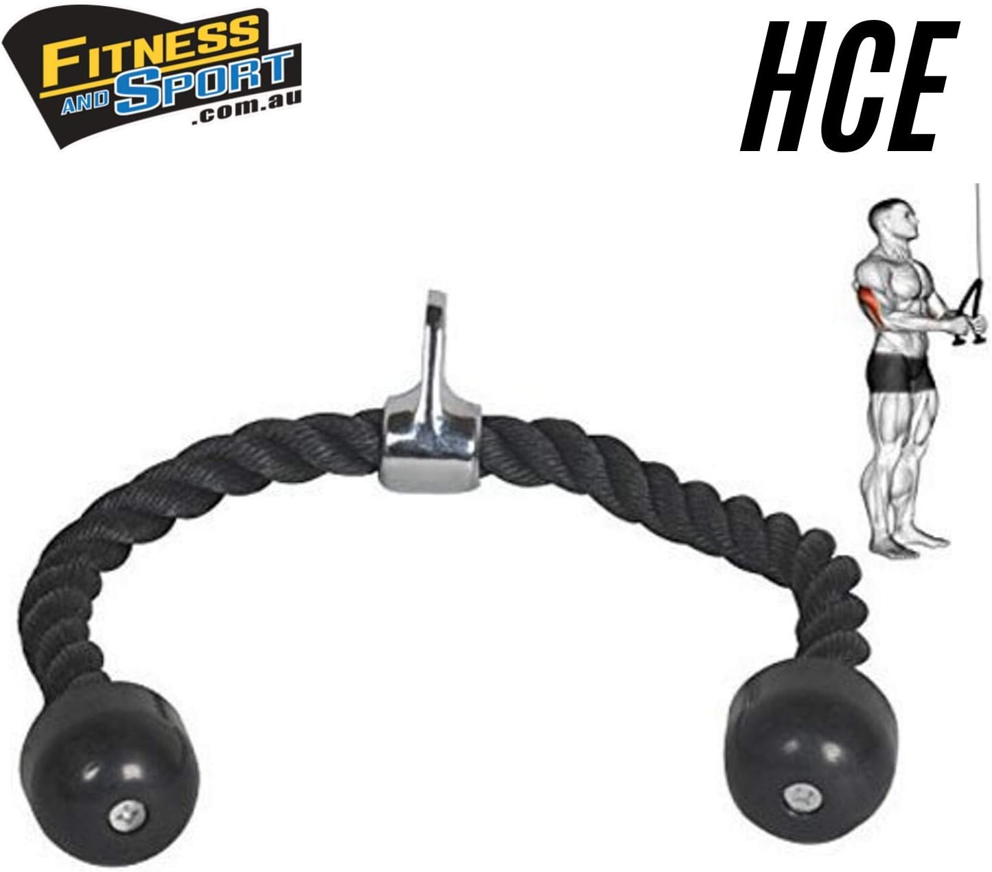 HCE LAT Pull down Bar, Tricep Ropes, Row Bar, Stirrup V-Bar, Wide Double D Machine Handles, Rotating Curl Bar, Push down Bars, AB Crunch Pad, Resistance Band Handle, - Gym Cable Attachments Accessories for Smith Machine image number 1