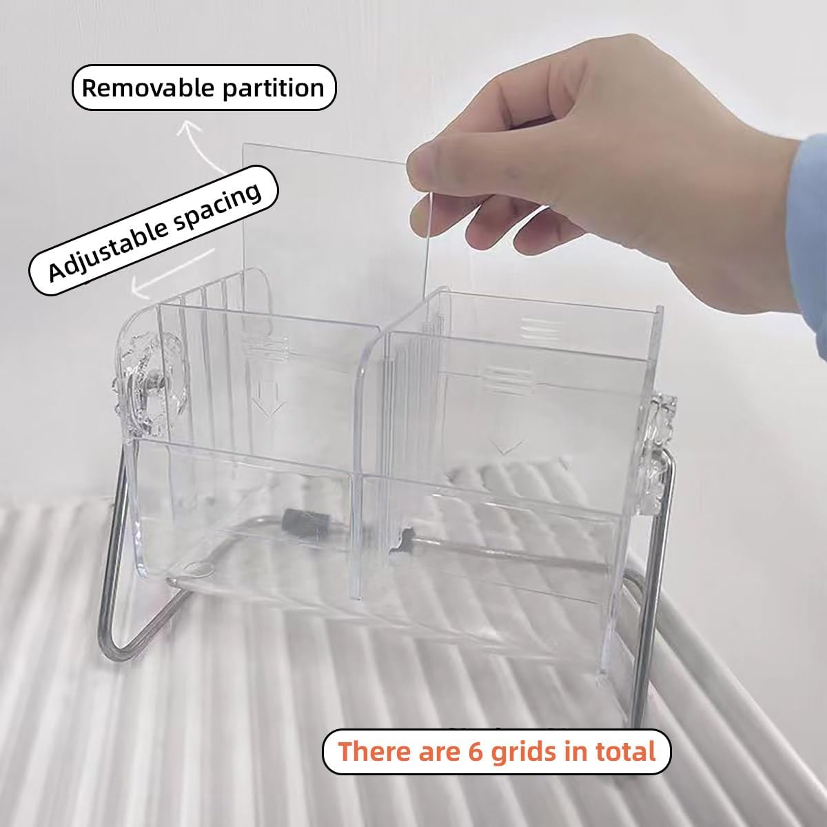 AIMALL Premium Coffee Table Remote Control Storage Box - Glasses & Cosmetics Organizer, Vertical High Color Value, Large Capacity, Adjustable Compartments, Easily Accessible - Multi-Purpose Bedroom St image number 1