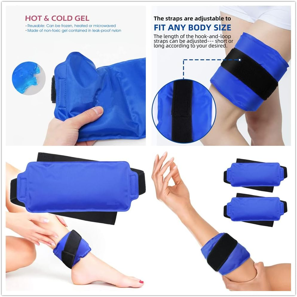 Reusable Hot Cold Packs Alleviate Joint Pain, Muscle Soreness and Inflammation,Adjustable & Flexible Therapy for Knees, Back, Elbows, Wrists and Legs(1Pc) image number 2