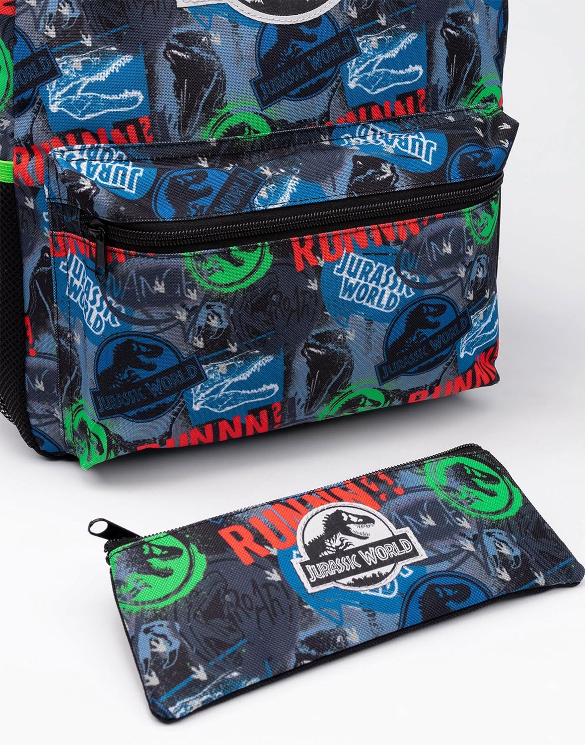 Jurassic World Backpack and Lunch Box Set for Kids | 4 Piece Dominion Movie T-Rex School Rucksack, Lunch Bag, Pencil Case & Water Bottle One Size image number 5