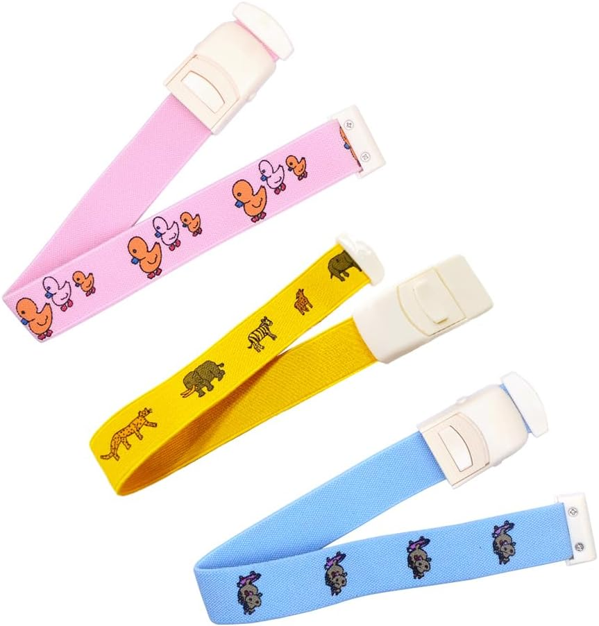 SEIWEI 1 / 3Pcs Loop Tourniquet, Yellow/Blue/Pink Tourniquet Quick Release for Nurses, Doctors and Phlebotomists image number 1