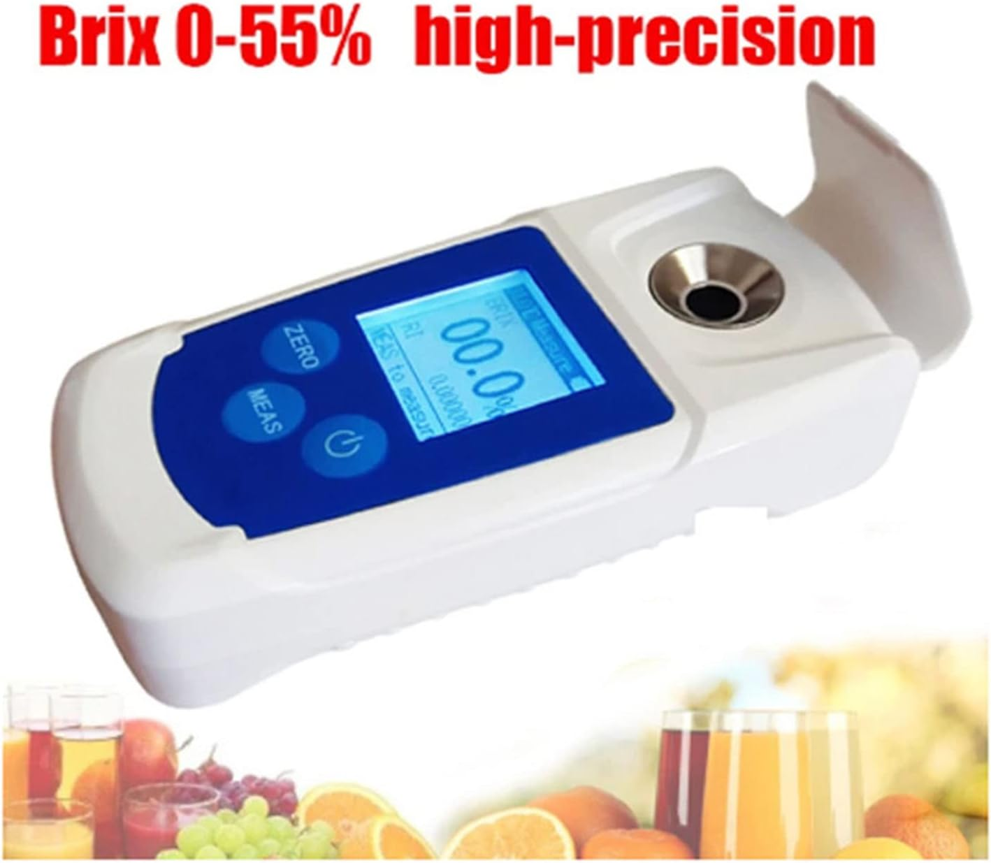 Digital BRIX Refractometer 0-55% Brix Range, Handheld Pocket High Accuracy BRIX Meter, Digital BRIX Tester Sugar Content Meter for Fruits Drinks Beer Sugar Content Test image number 5