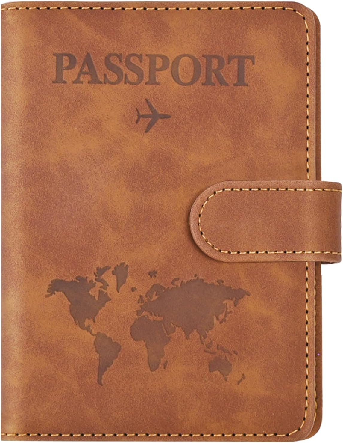 RFID Blocking Passport Cover Wallet Case with Slots for Travel Must Haves Accessories,Cozy Core Travelling Passport Holder for ID, Credit, Business Cards, and Boarding Passes