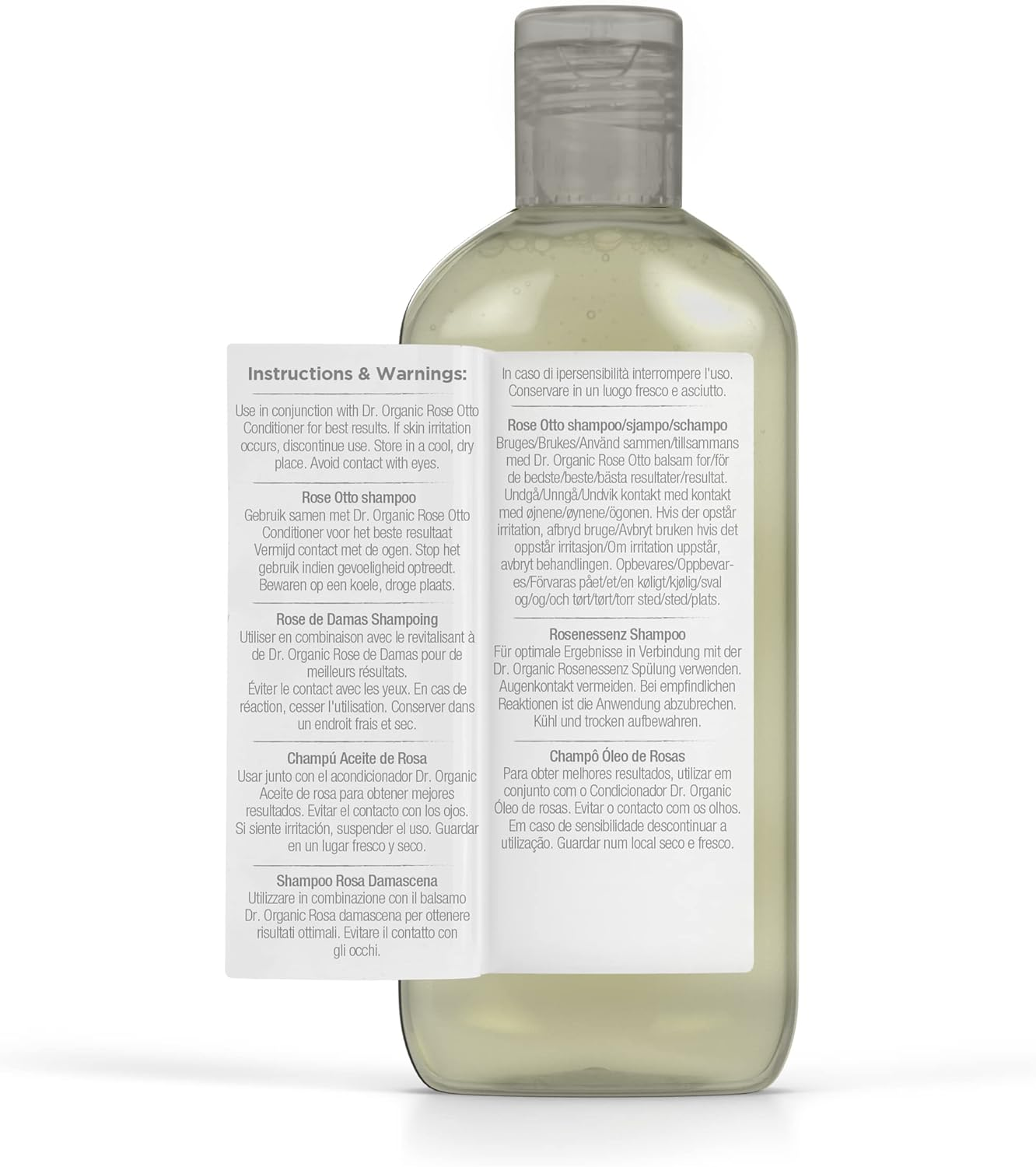 Dr Organic Rose Otto Shampoo, Restoring, Mens, Womens, Natural, Vegan, Cruelty-Free, Paraben & Sls-Free, Organic, 265Ml, Packaging May Vary image number 2