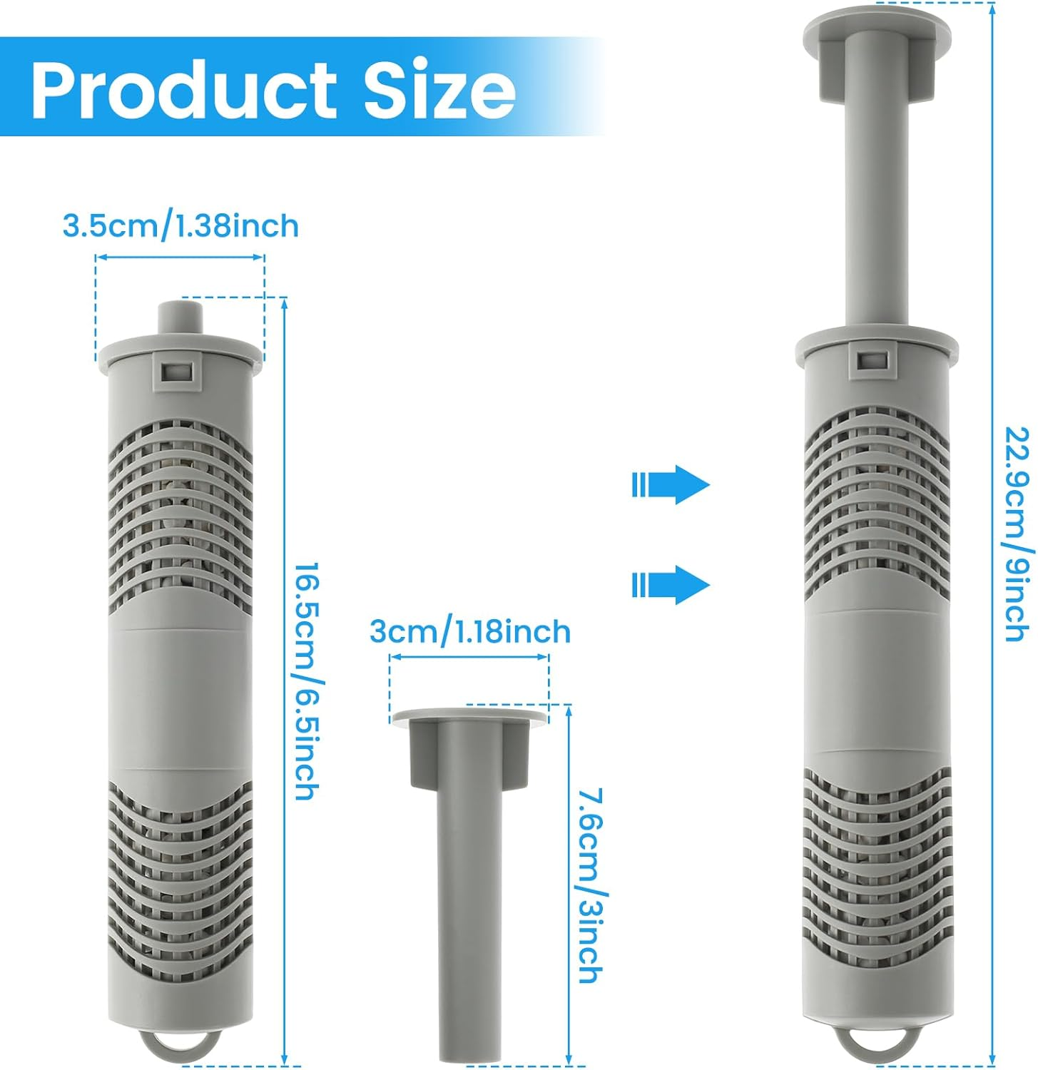 3/2Pcs Spa Mineral Sticks for Hot Tub Hot Springs Silver Ion Cartridge Efficient Spa Mineral Filter Sticks Safe Mineral Ion Cartridge Filter Sticks Hot Tub Cartridge Sticks for Spa Hot Tub (3PCS) image number 4