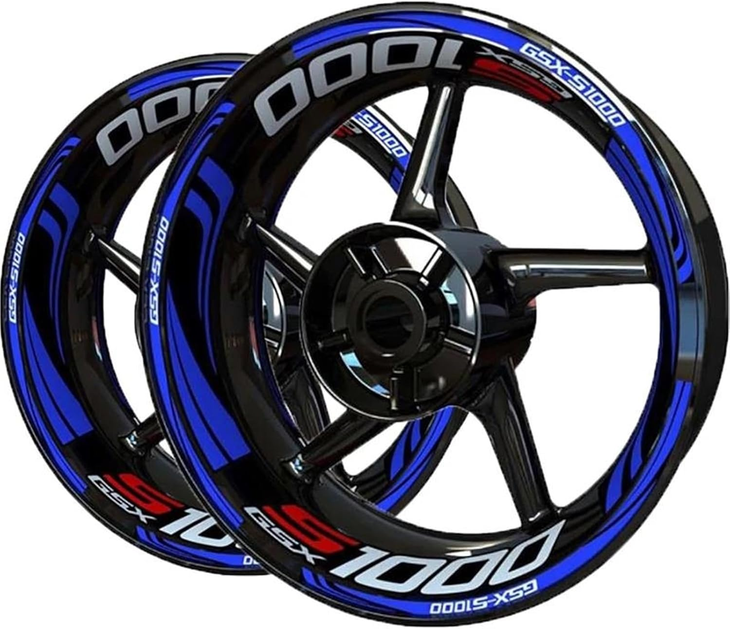 Fashionable Personality Motorcycle Wheel Decals Sticker Wheel Sticker Decal Set Accessories for Suzuki Gsxs1000(Style 6) image number 5