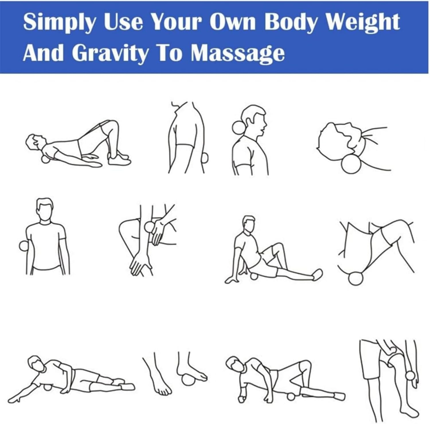 ITADAKU 3Pcs Spiky Massage Ball, Massage Ball Set, Muscle Massage Ball, Hedgehog Ball, Plantar Fasciitis Massager, Acupressure Ball and Massage Ball for Relaxation and Stress Relief image number 2