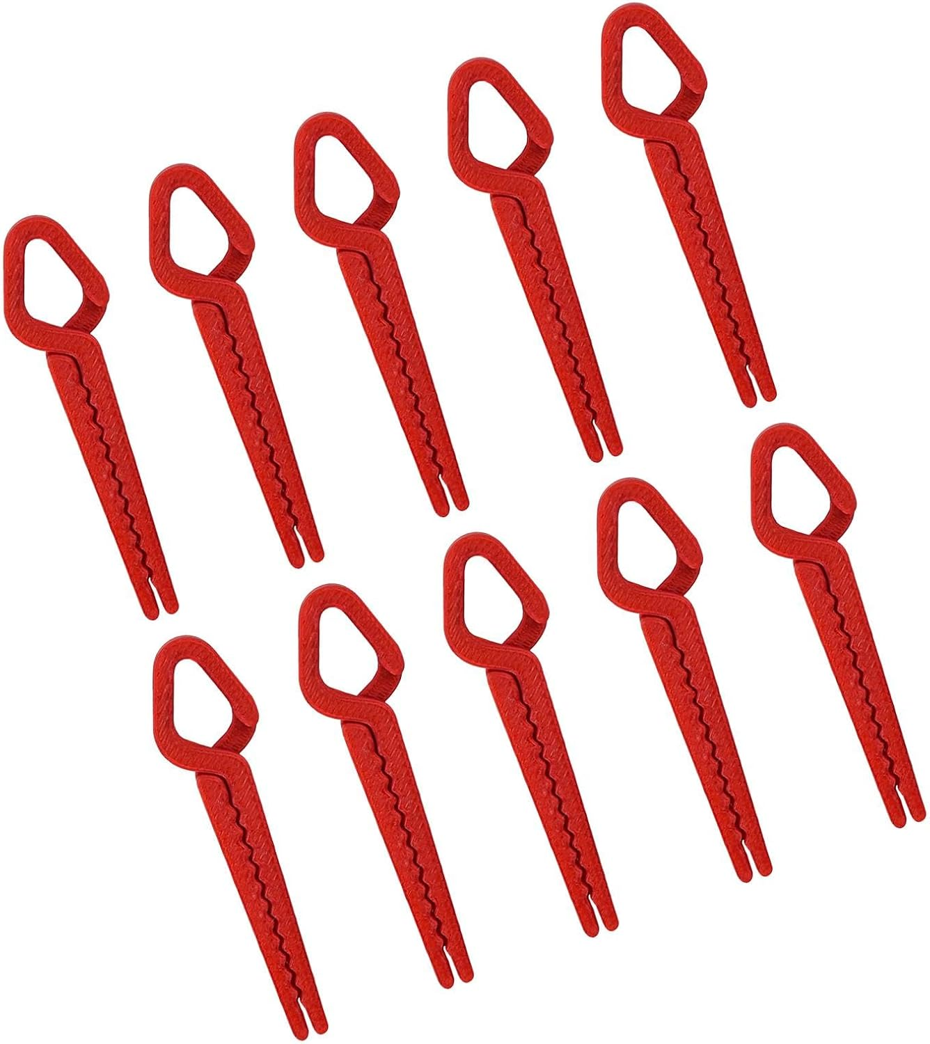 Perfk 10Pcs Nail Polish Protector for Fingers Nail Pinching Clips for Women Multifunctional Lightweight Manicure Art Builder Tools image number 1