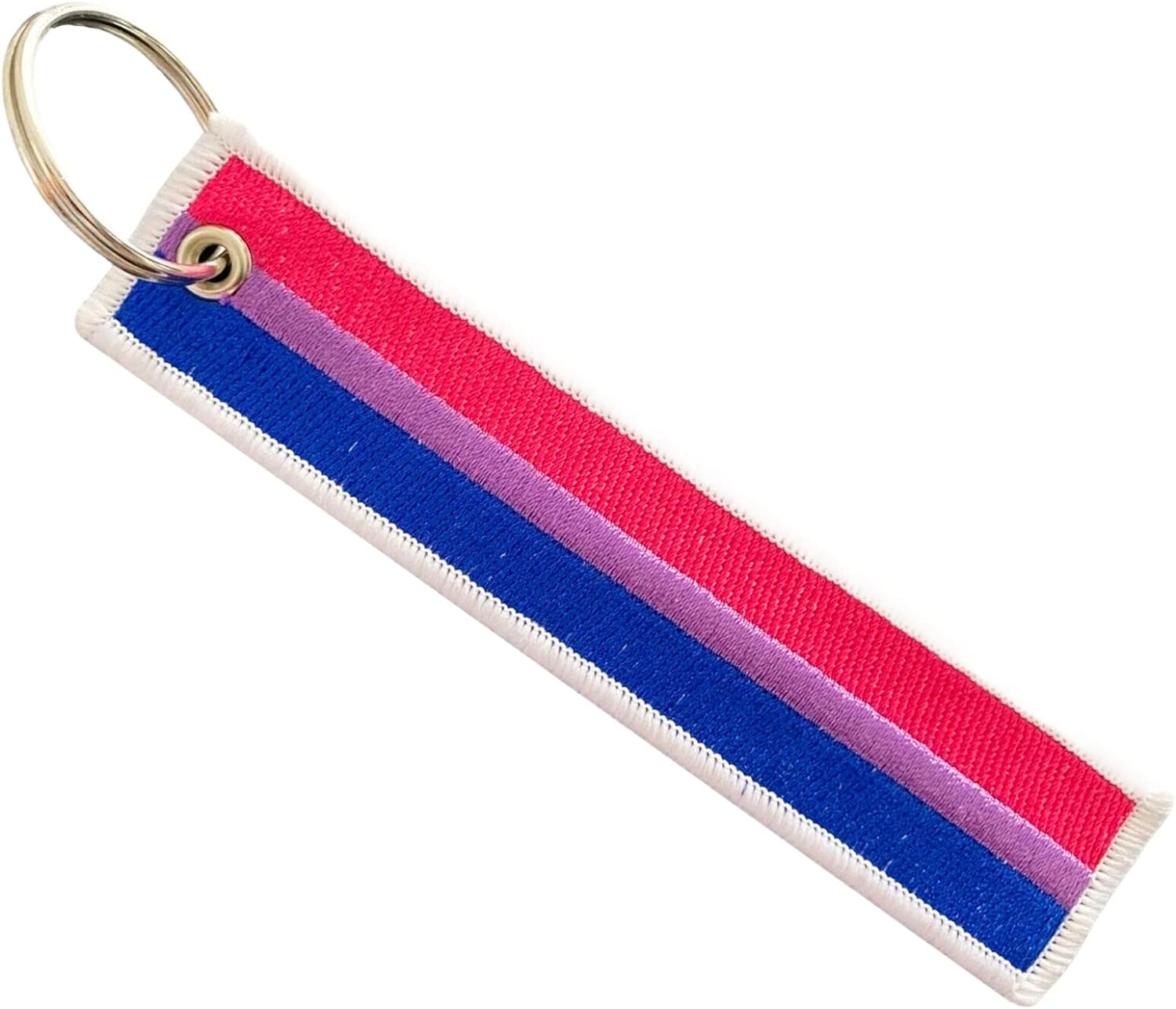 LGBT Bisexual Lesbian Rainbow Non-Binary Transgender Asexual Flag Keychain