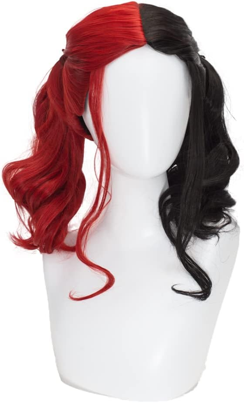 Anime Cosplay Wigs for Women Blond Synthetic Wig with 2 Ponytails Halloween Costume Party Cosplay Wig - Blue And Pink image number 6