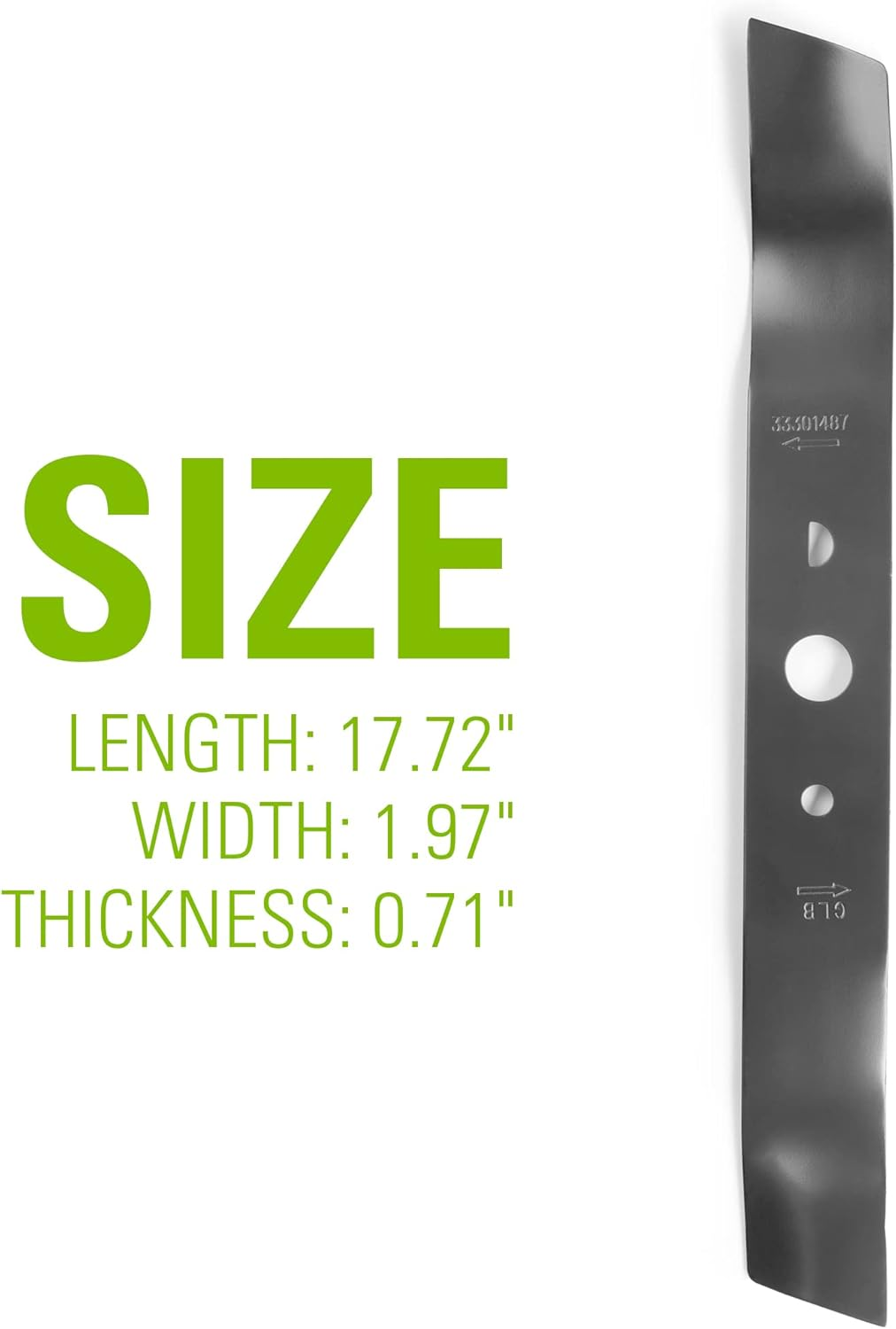 Greenworks Replacement Lawn Mower Blade (19" Mowers : 2501302, 2500502) image number 3