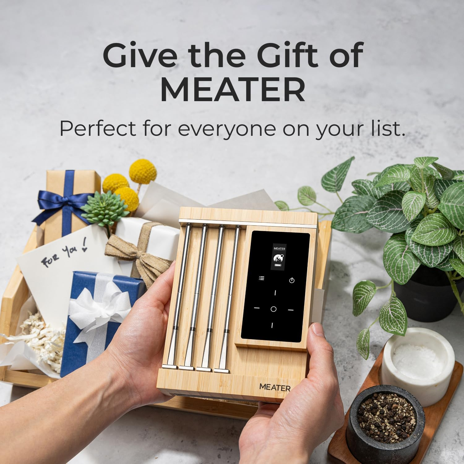 MEATER Pro XL Smart Wireless Meat Thermometer, 4 Probes, Built-In Wifi, Bamboo Charging Dock image number 5