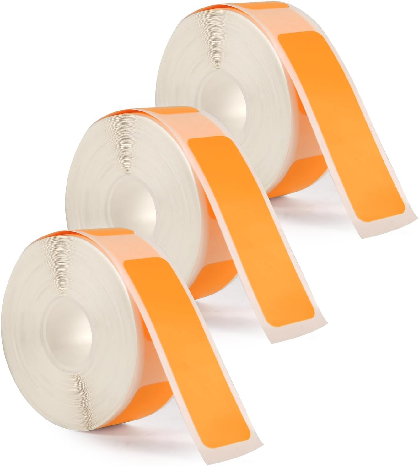 3 Rolls Label Maker Tape for Phomemo D30 Label Printer Machine, 12Mm X 40Mm Thermal Paper Stickers Waterproof Self Adhesive Label Tape Replacement for Home Office School Files (Red)