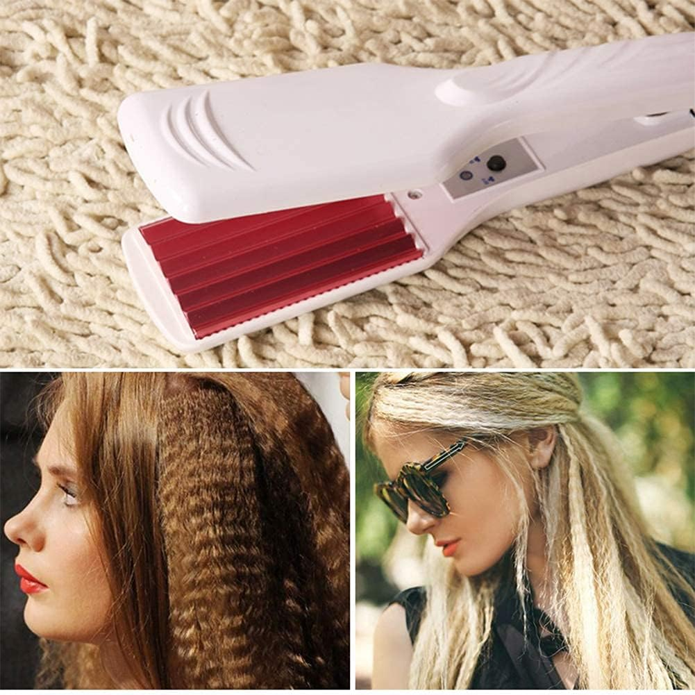 6 Teeth Corrugated Fluffy Hair Iron Corn Curly Styling Wave Does Not Hurt Hair Crimping Iron Crimper Tool image number 2