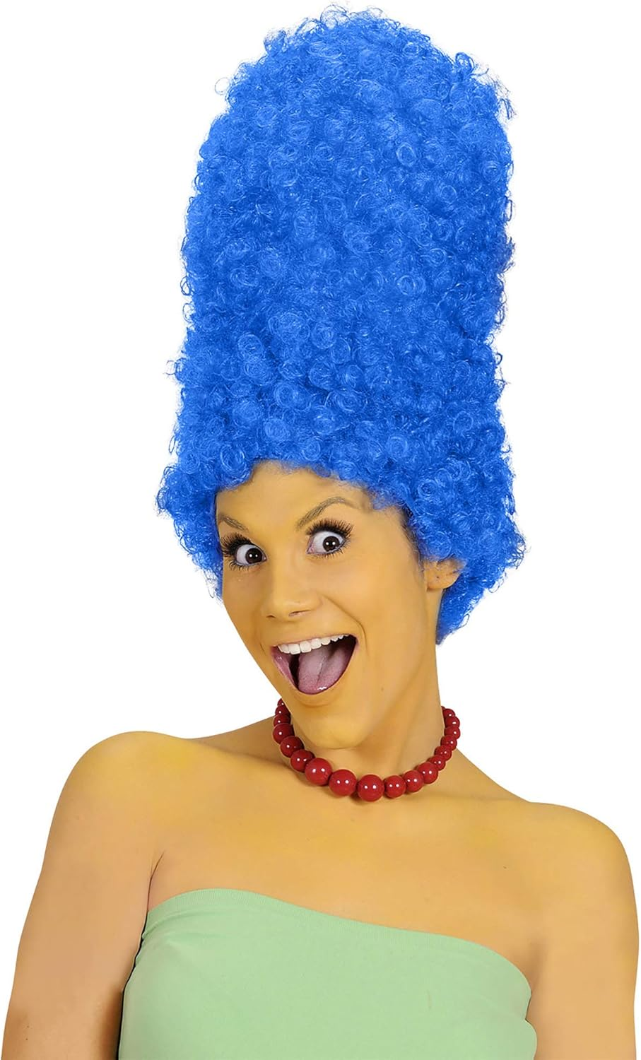 Widmann 5998M &ndash; Wig Cartoon, Blue, Comic, Tower Hairstyle, Theme Party, Carnival image number 5