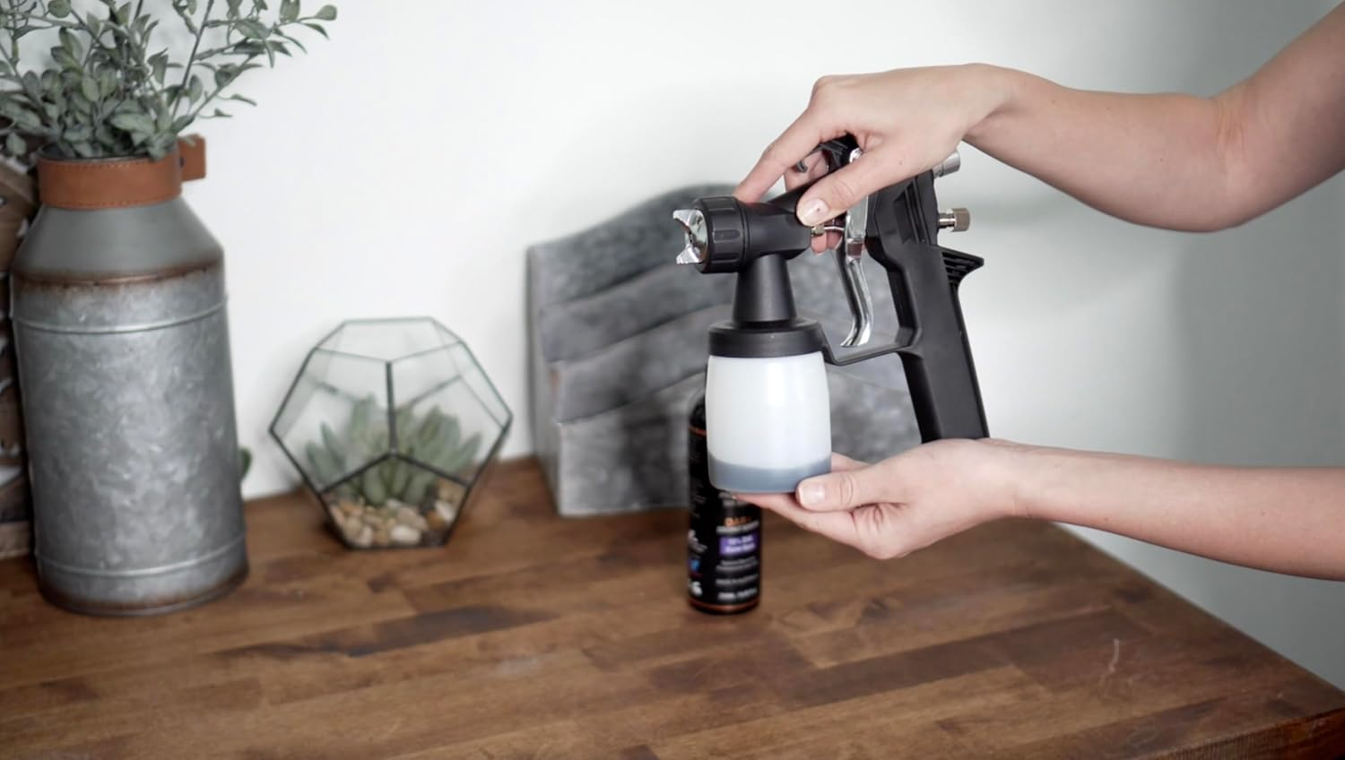 Bronze Tan Replacement Gun for HVLP Spray Tan Machine with 200Ml Cup - for DHA Solution - Adjustable Flow