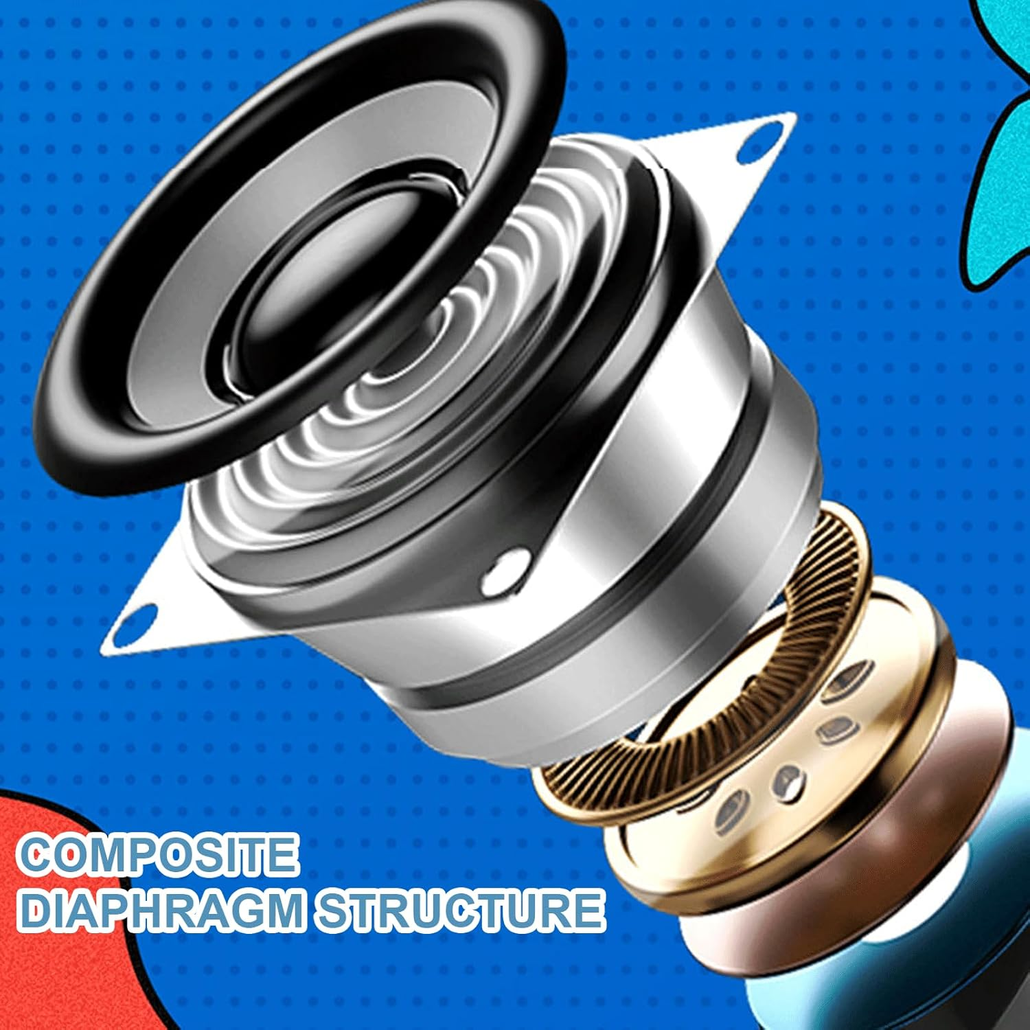 Plyisty Wireless Earbuds for Games, Bluetooth 5.4 In-Ear Earphones with Charging Case, Active Noise Cancelling, Low Latency, Stable Connection, Balanced Sound image number 5