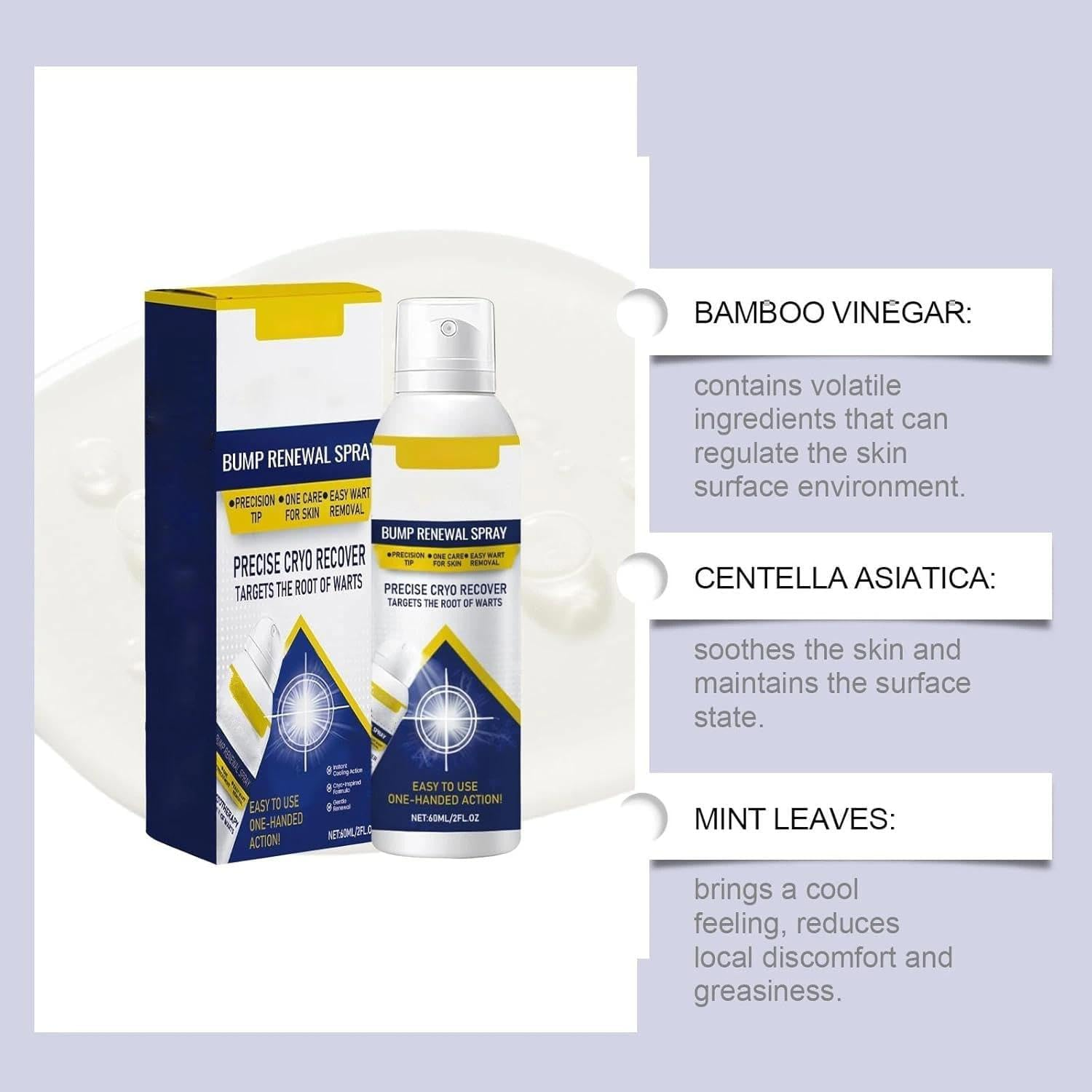 Chill Erase Bump Renewal Spray, Reduces Skin Imperfections, Non-Sticky & Fast Absorbing, Soothing & Cooling Formula, Suitable for All Skin Types(1) image number 3