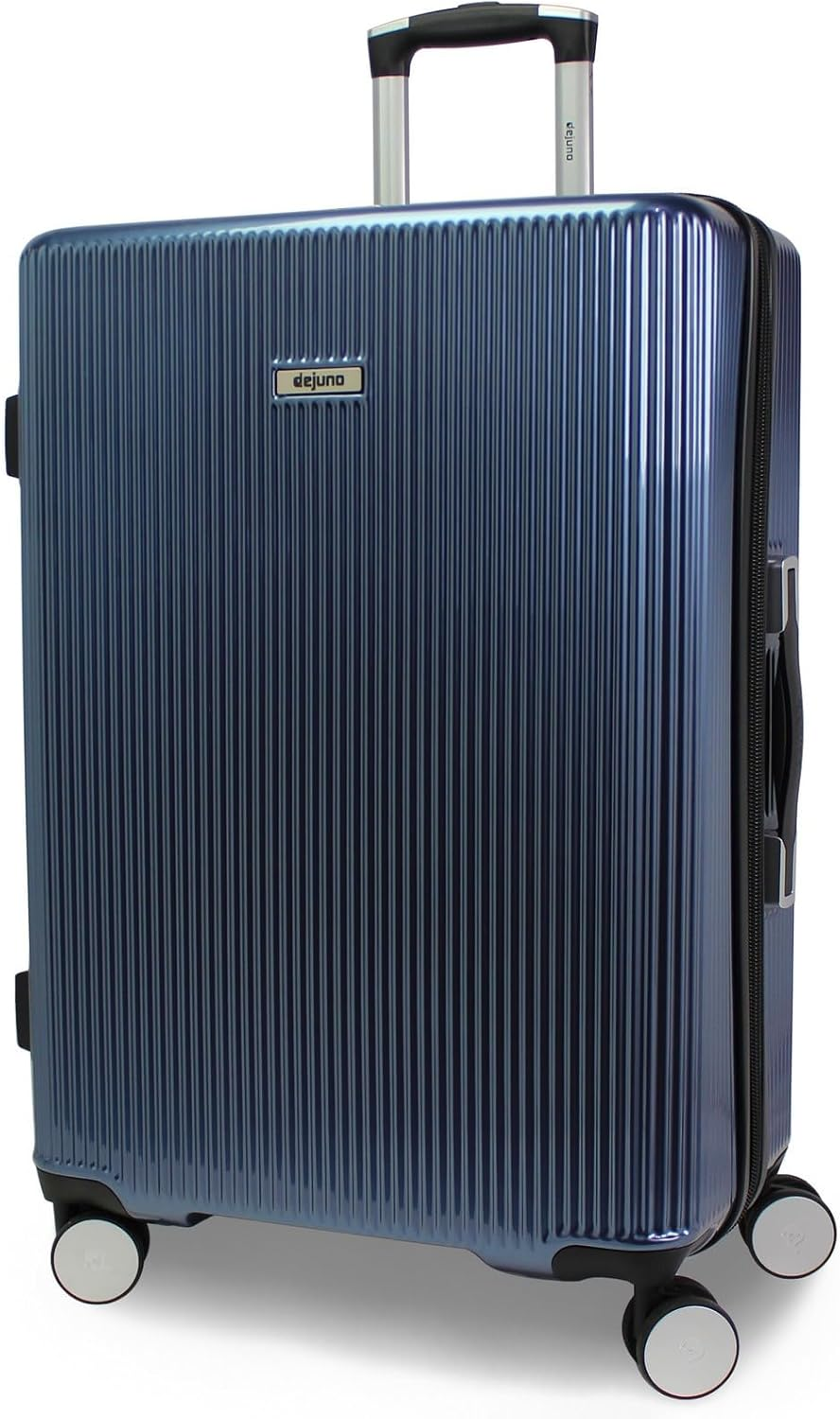 World Traveler Dejuno Monarch Lightweight Hardside Polycarbonate Expandable Spinner Luggage with TSA Lock, Titanium, 20-Inch Carry-On, Dejuno Monarch Lightweight Hardside Polycarbonate Expandable