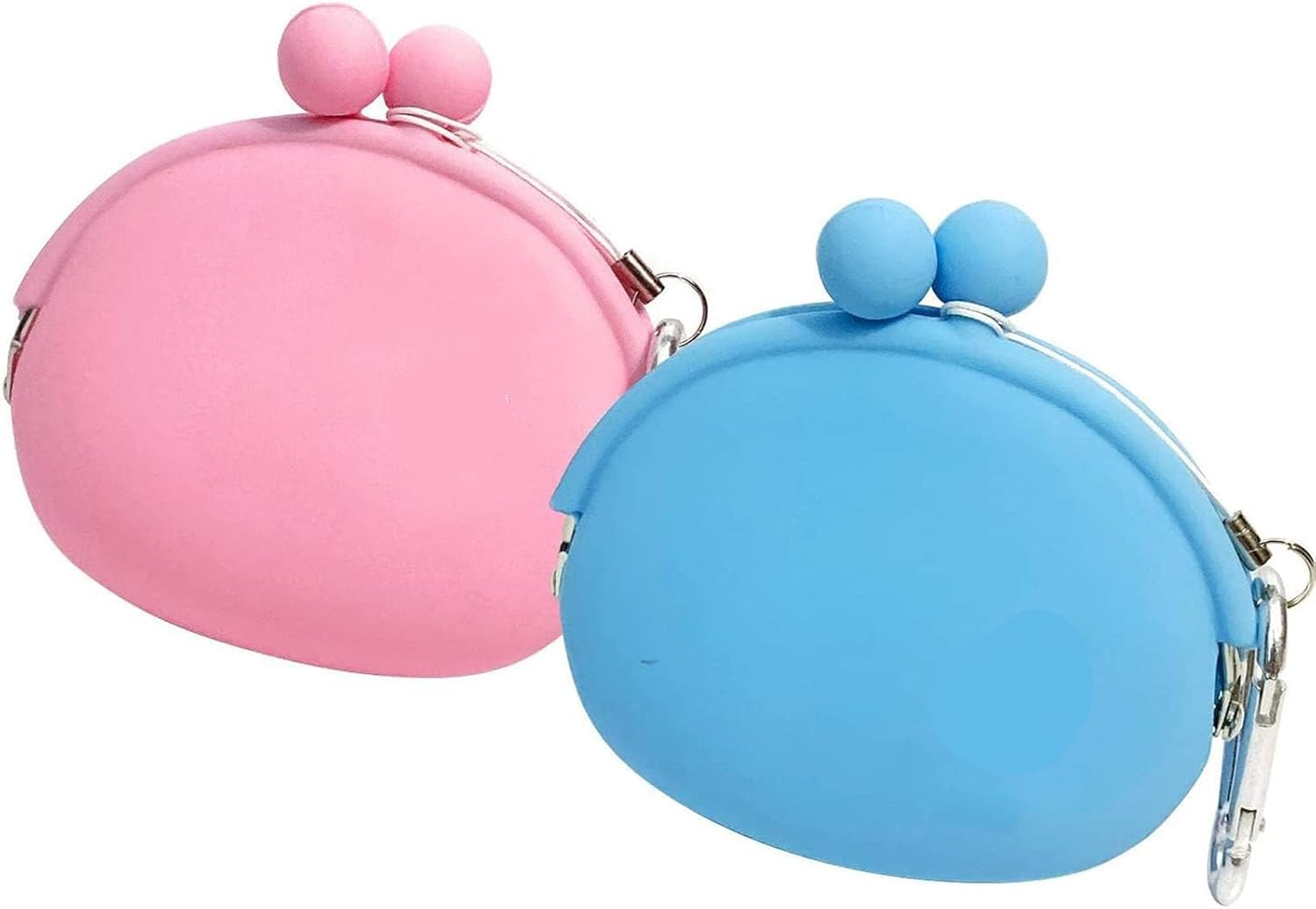 2Pack of Dog and Cat Snack Bag with Carabiner, Silicone Cat and Dog Training Bag,Reusable Dog Treat Container Dog Treat Bag Silicone Treat Pouch for Leash Key Case image number 2