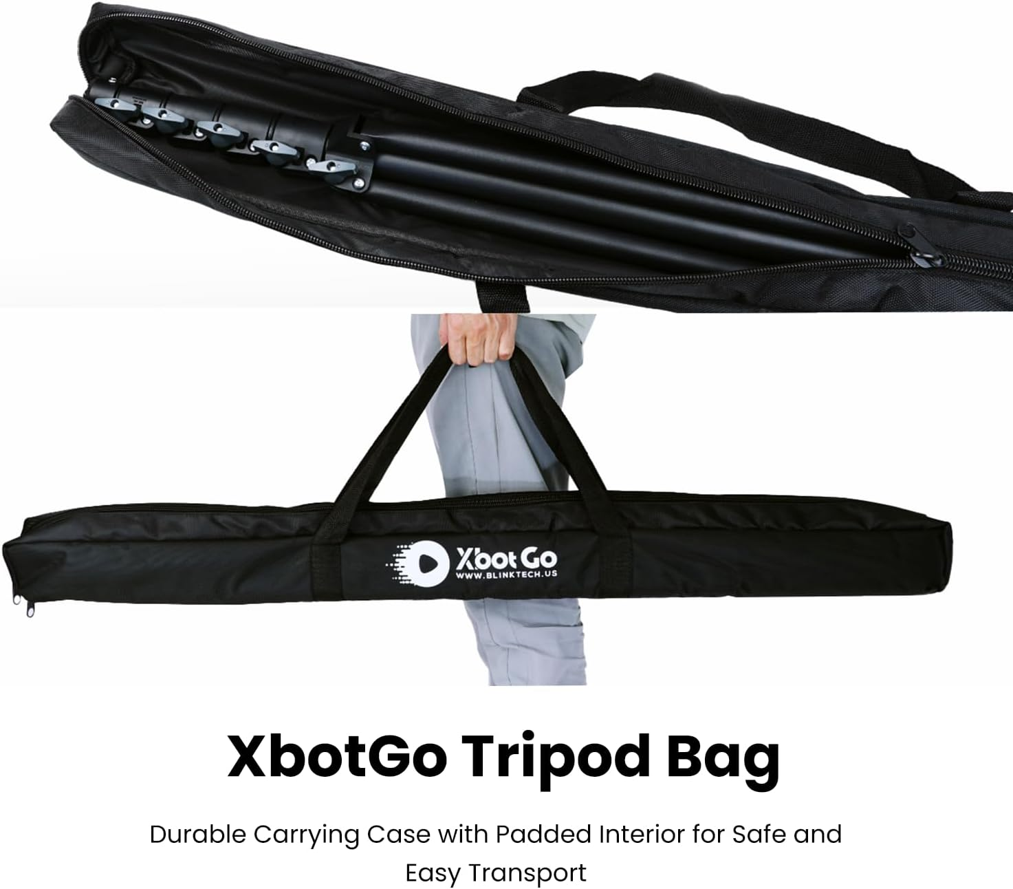 Xbotgo Update T4 Tripod for Soccer/Basketball Games Recording: up to 13 Feet, Extra Quick-Release Mount, Storage Bag, Non-Slip Feet, Wind Resistant, 1/4&rdquo; Screw Compatible with Most DSLR Cameras image number 5