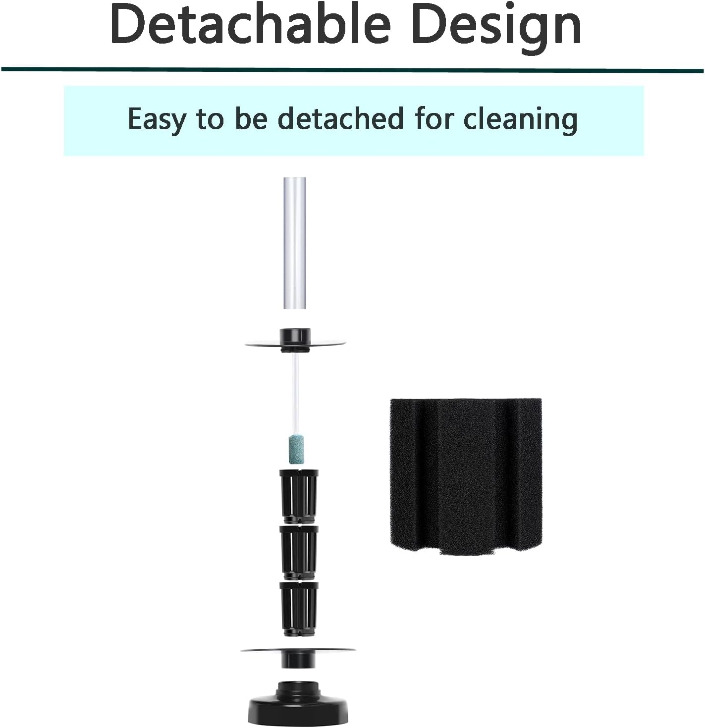 AQUANEAT Aquarium X Large Bio Sponge Filter Breeding Fry Fish Tank (X Large up to 150Gal) image number 2