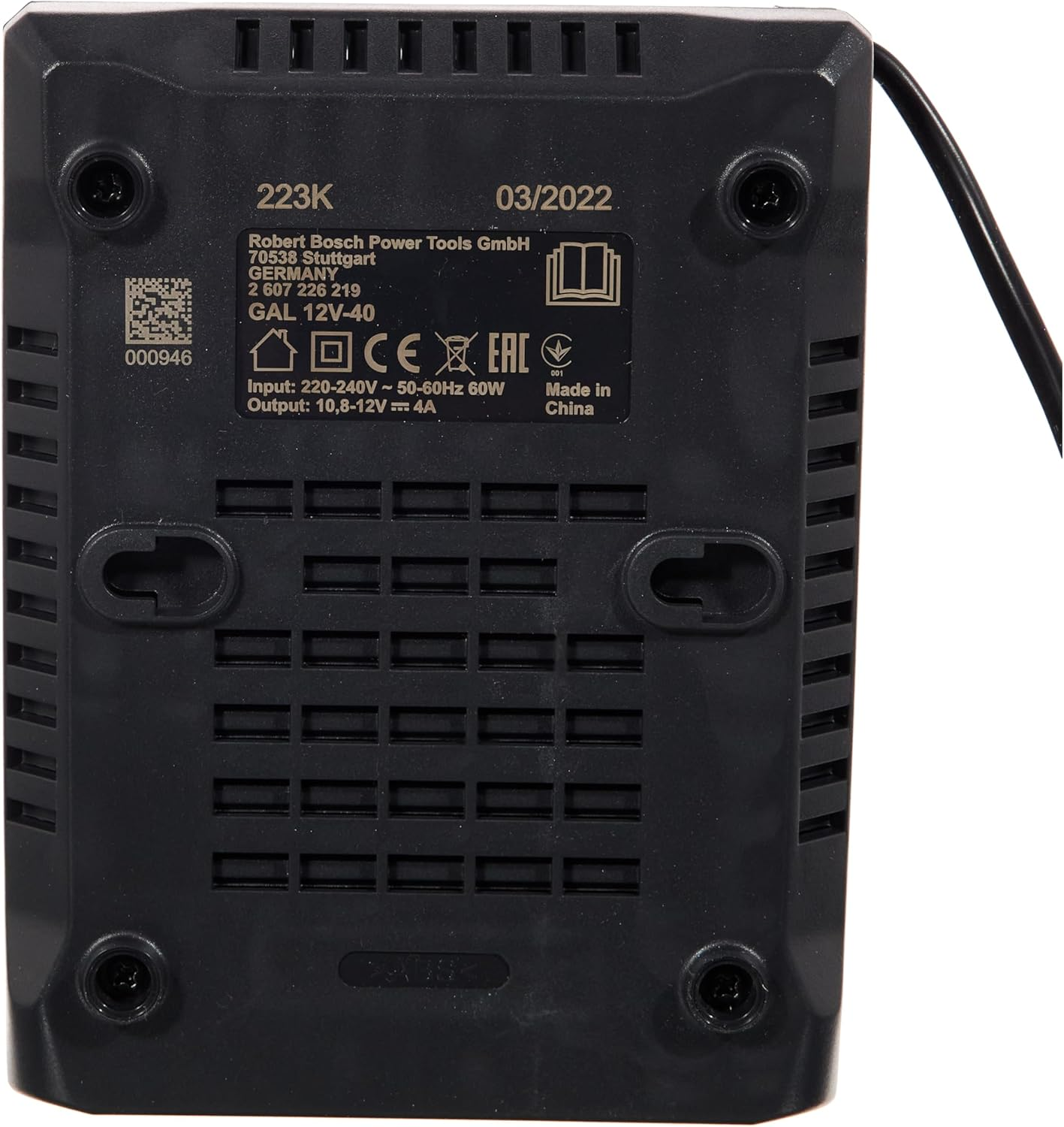 Bosch Professional Singlevolt Li-Ion Fast Charger GAL 12V-40 (Accessory for 12 V Li-Ion Batteries from Bosch Battery Devices)