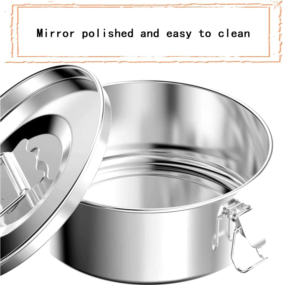 Stainless Steel Flan Mold 1.6QT for Instant Pot 6QT, Silver Molde Para Flan Maker image number 6