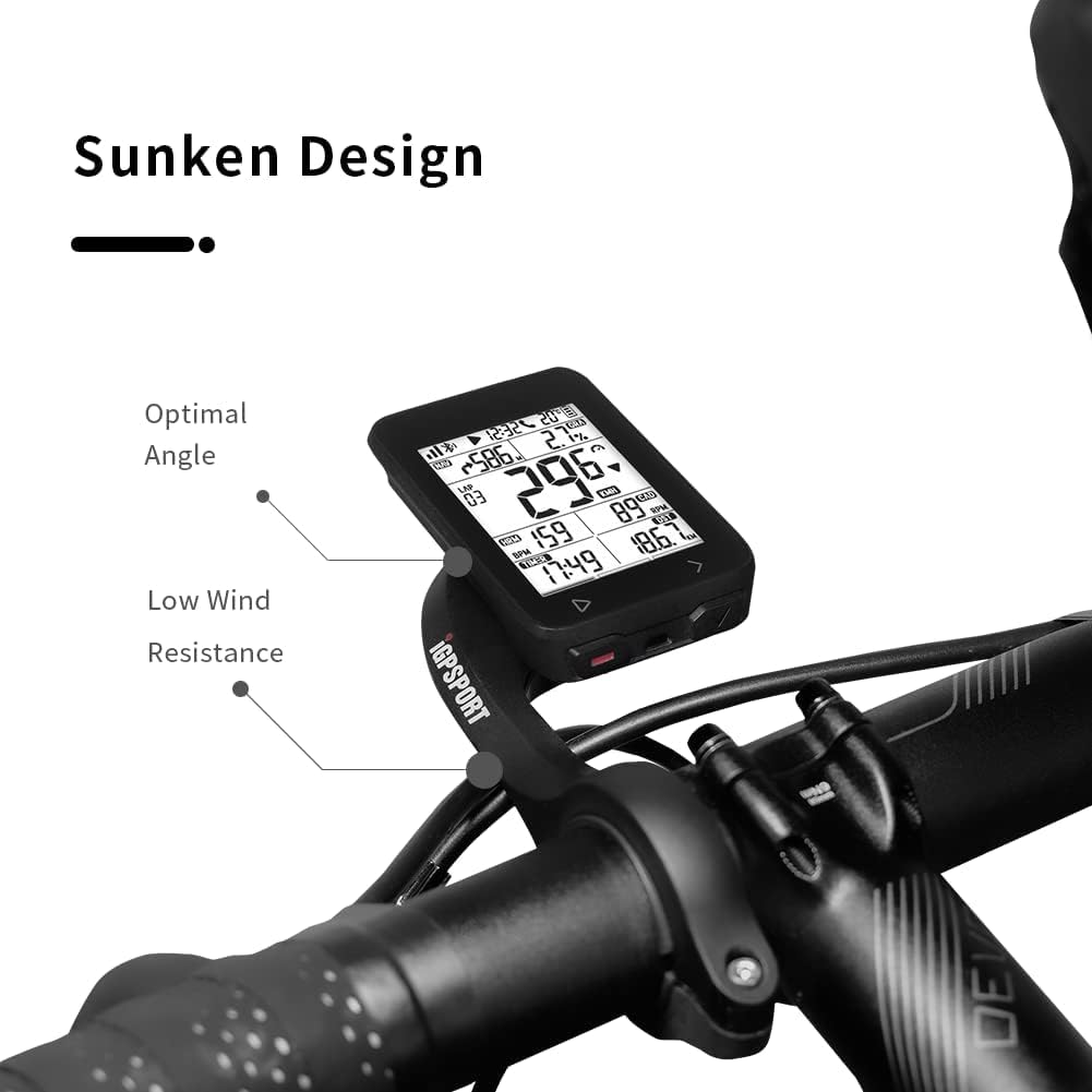 Igpsport M80 Bike Computer Mount, Bike Computer Bracket Common Extended Out Front Bike Mount Compatible with Garmin Wahoo Cycplus Coospo XOSS Cycling Computer image number 6