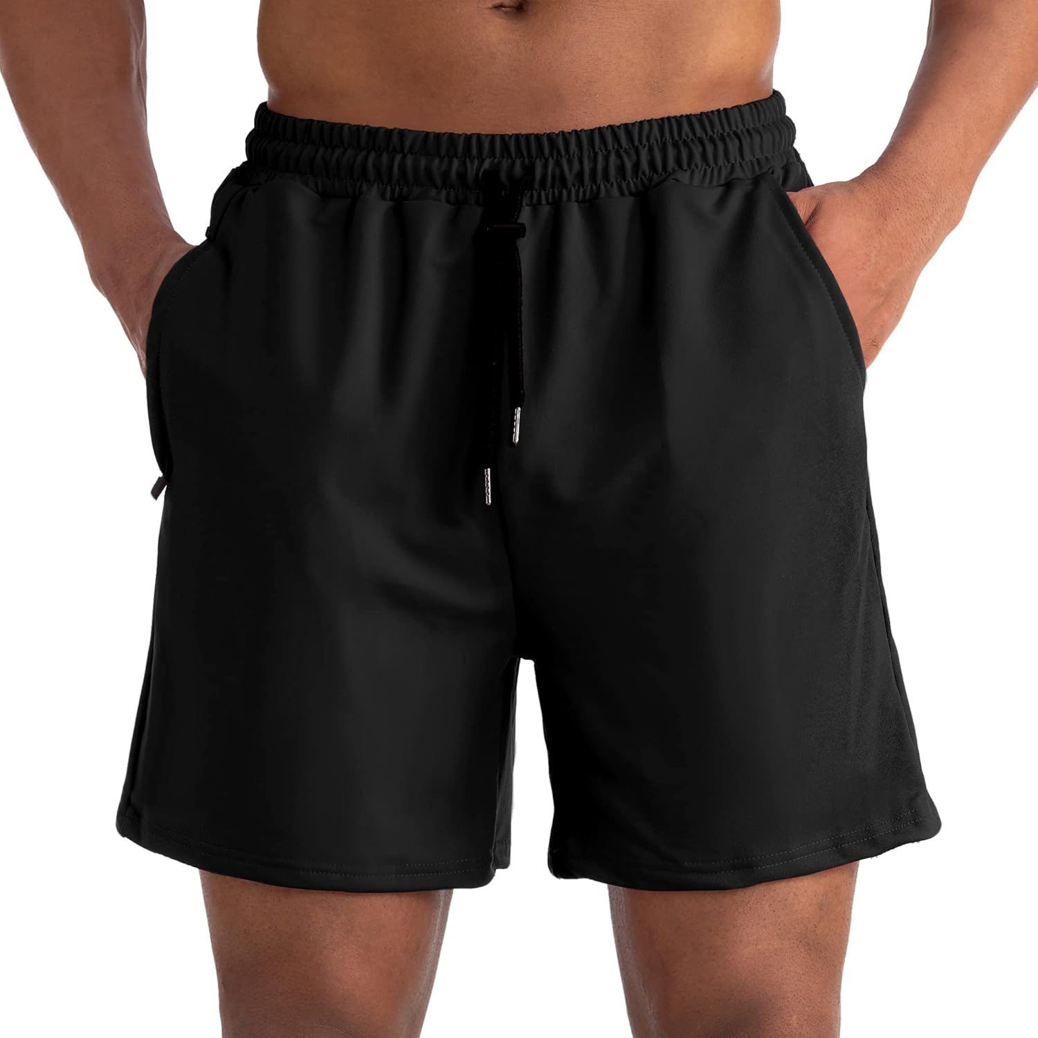 KEOYA Mens Workout Shorts Athletic Running Shorts Quick Dry Elastic Gym Shorts Bodybuilding Jogging with Pockets