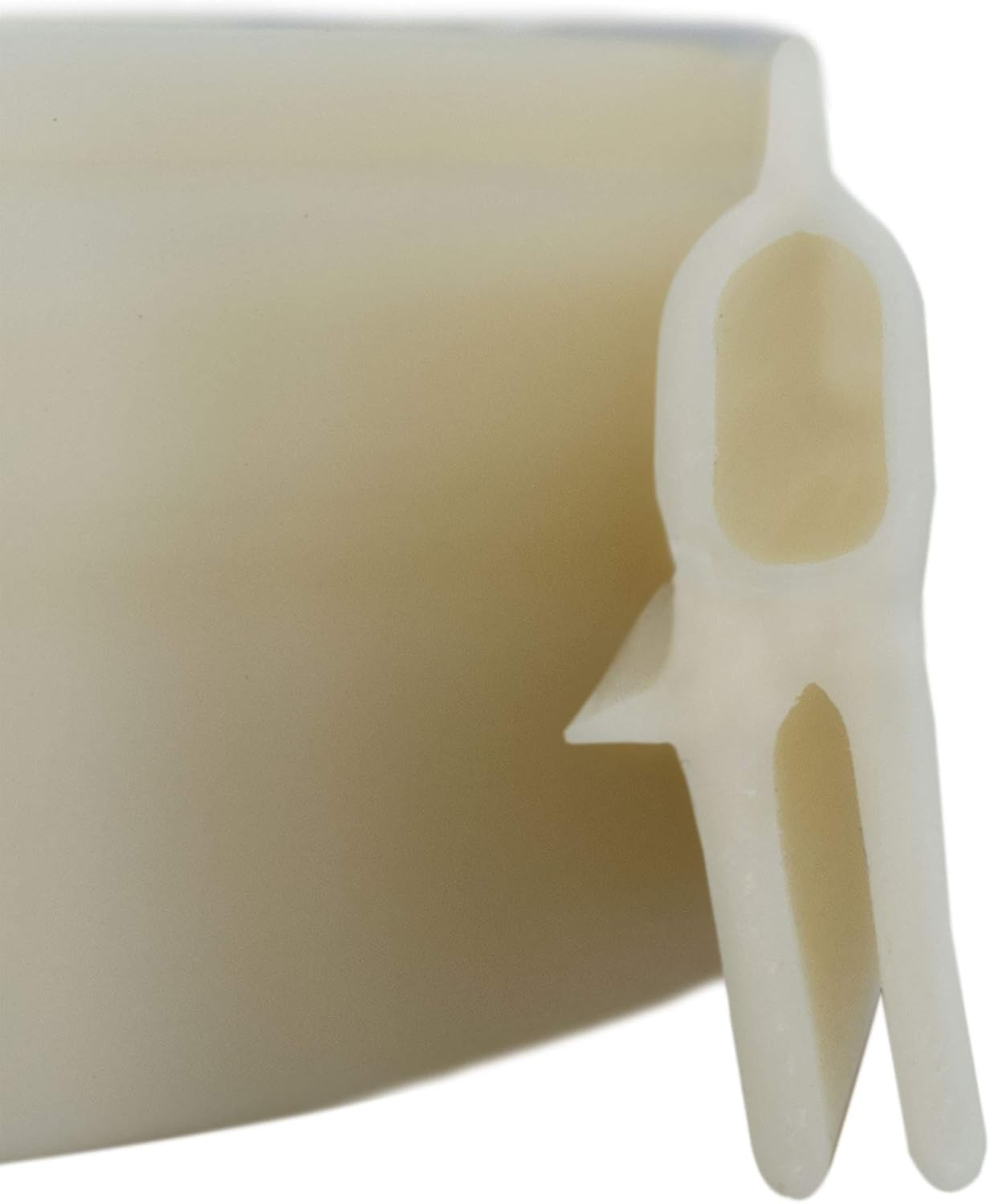 Recpro White Vinyl RV Roof Vent Seal 51" Replacement for Ventline, Hengs and Camco Roof Vents Made in America (1 Pack) image number 1