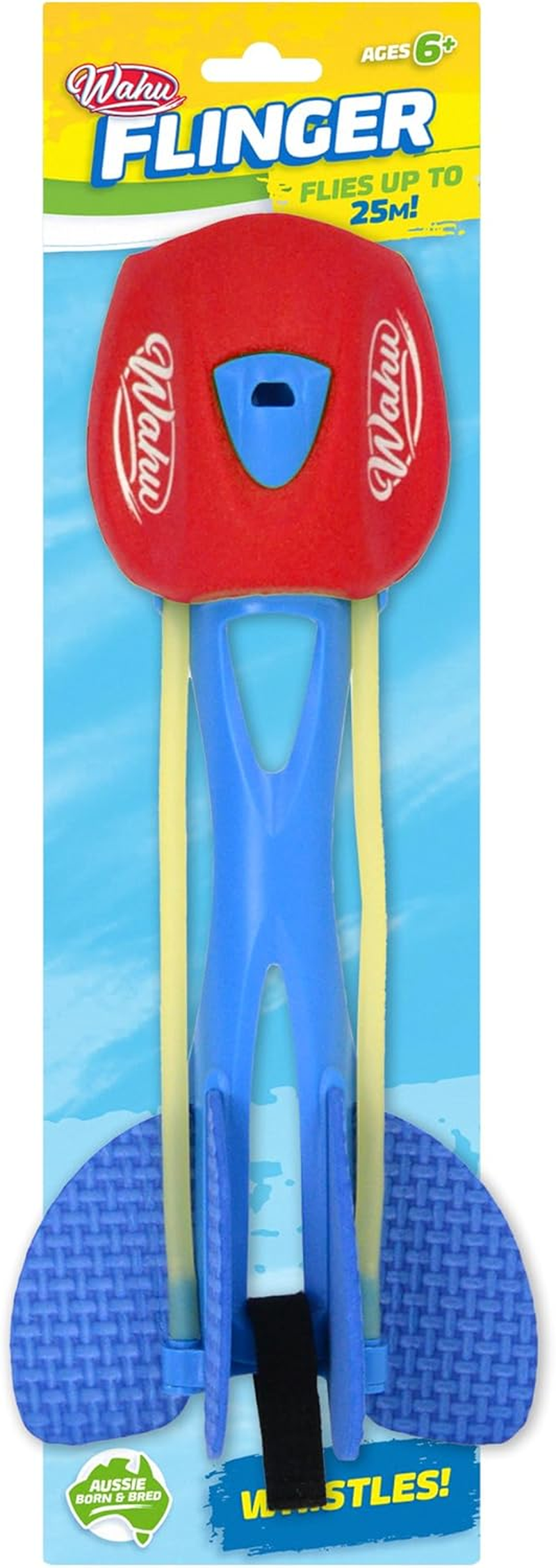 Wahu Nerf Flinger, Multicolor &ndash; Finger-Powered Flying Toy, Whistles in Flight, Shoots up to 50M, Outdoor & Indoor Fun, Multicolor &ndash; Ages 6+