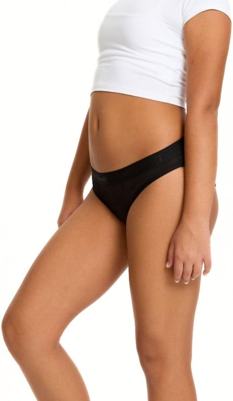 Modibodi Teen Period Hipster Bikini - Moderate Heavy Absorbency - Period Protection Underwear for Teen - Bikini Brief Underwear - Discreet Menstrual Period Panties image number 4