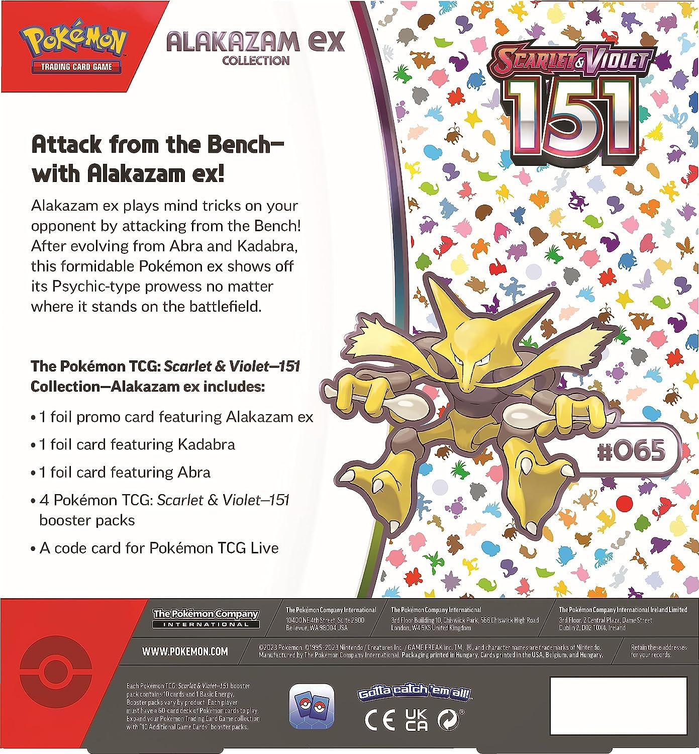 Pok&eacute;mon TCG Scarlet & Violet&mdash;151 Collection&mdash;Alakazam Ex image number 3