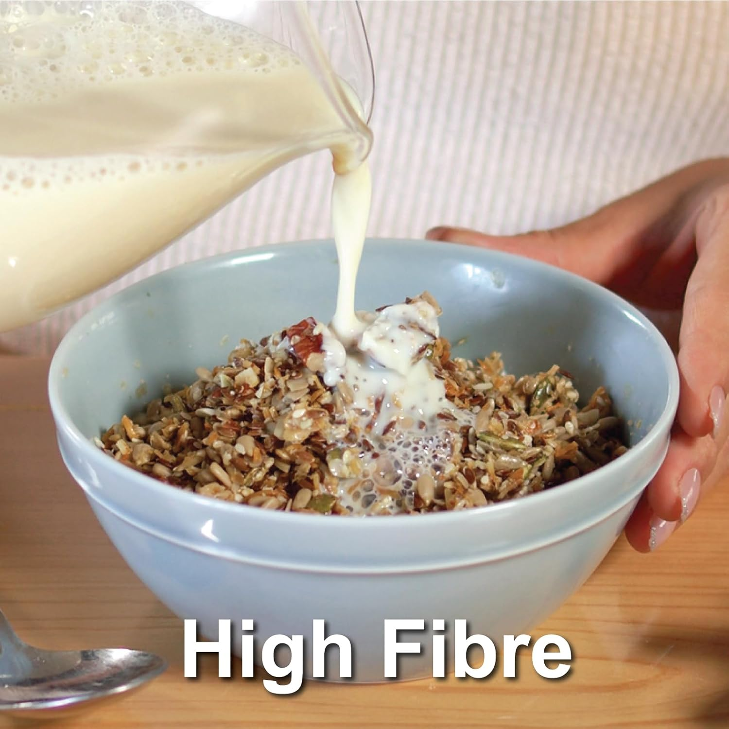 FARMER JO Paleo Granola - High Protein Healthy Breakfast Cereal Made with Honey, Coconut, Seeds & Nuts | Gluten-Free, Vegetarian, Non-Gmo, Keto, Dairy Free, No Preservatives - Resealable Bag (2 Bags X 1.7Kg) image number 6